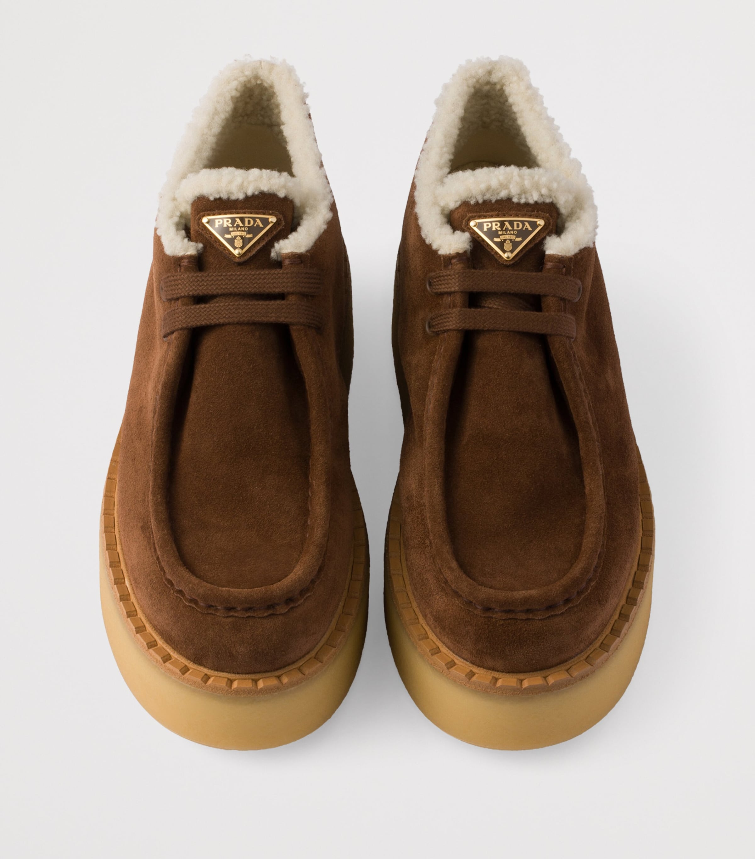 Prada Suede Chukka Ankle Boots Image 3