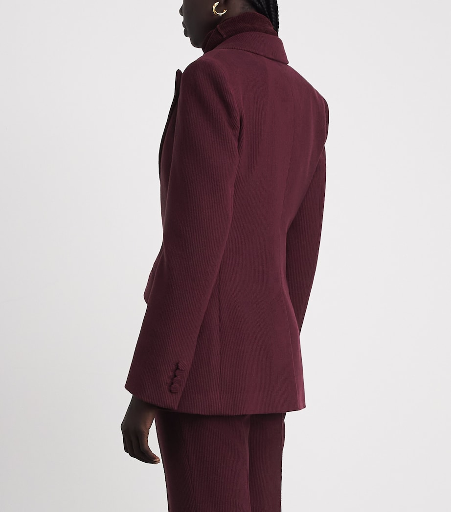 Gabriela Hearst Womens Cashmere-Wool Leiva Blazer Plu Plum Image 5