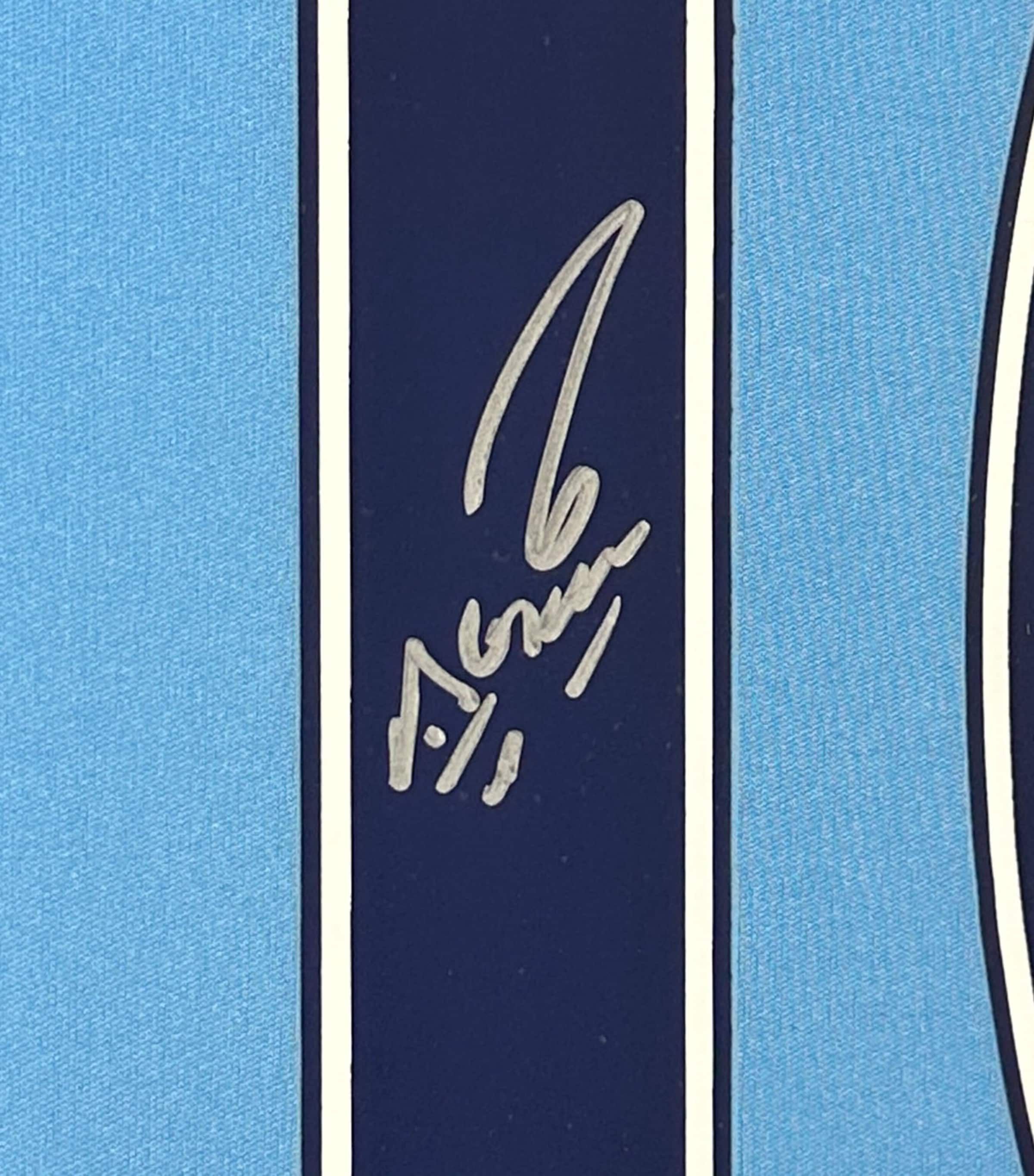 Leipzig Galleries Sergio Agüero Signed 2011-12 Manchester City 93:20 Goal Jersey Display Image 3