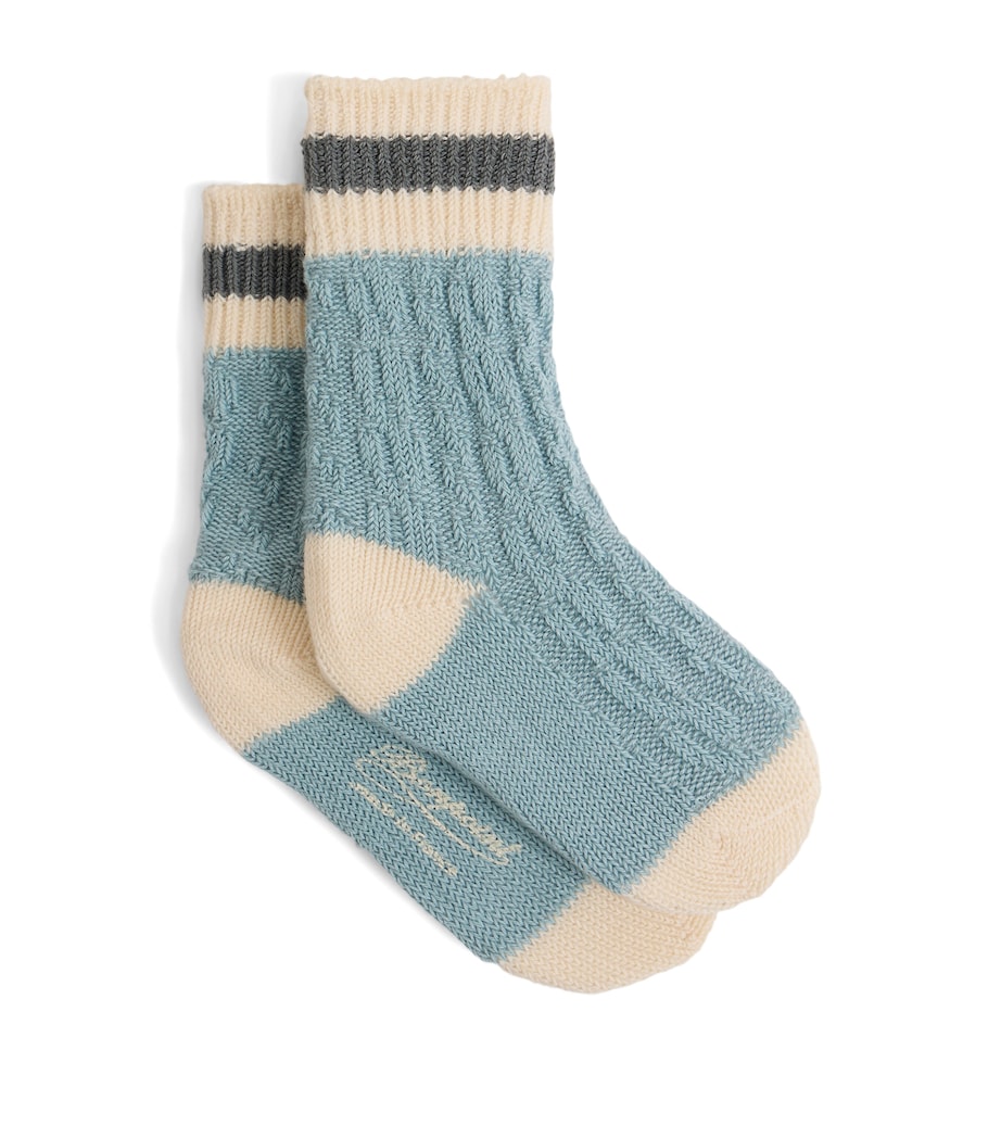 Bonpoint Organic Cotton-Blend Socks Ra Vert Celadon Image 1