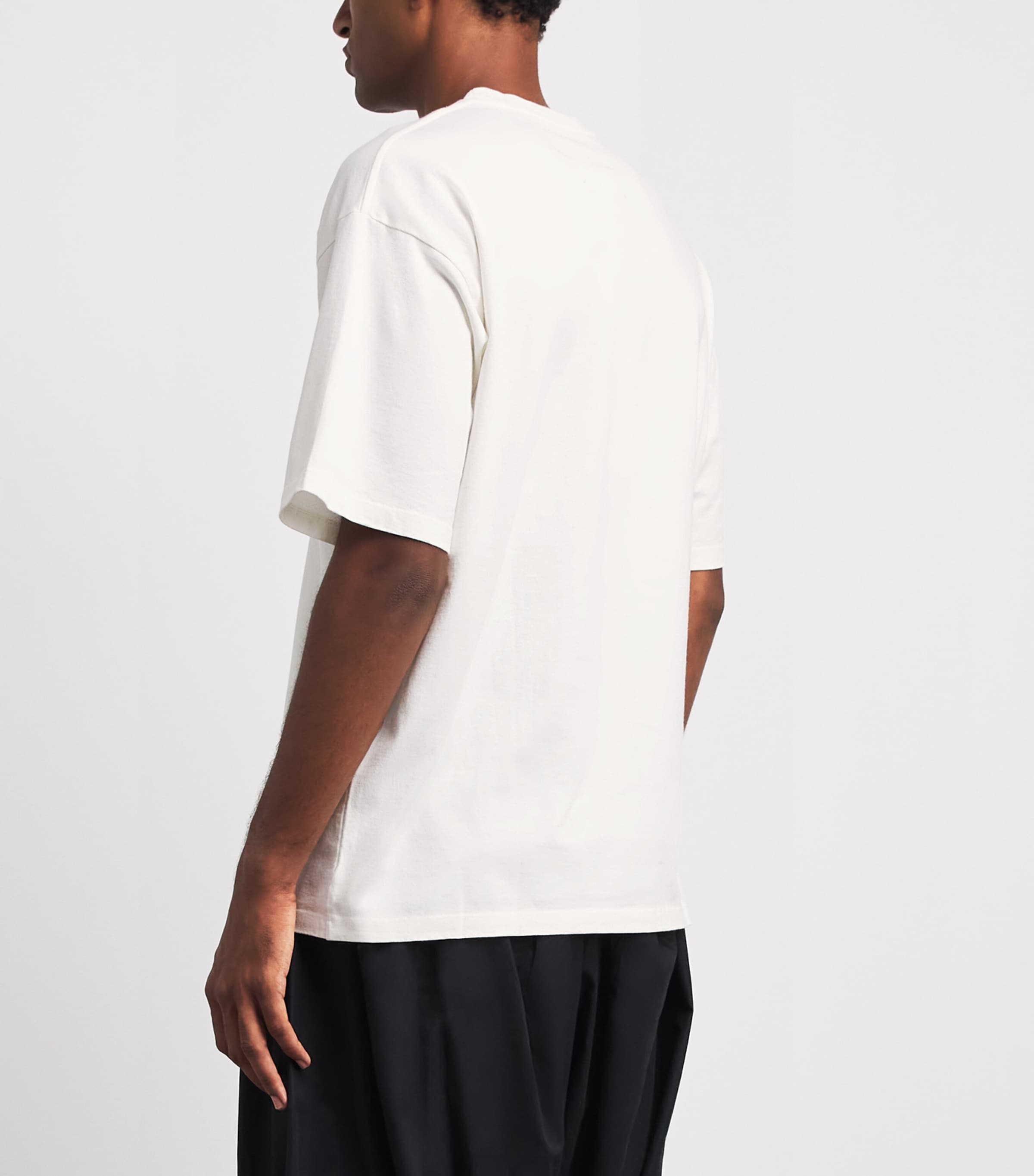 Maison Margiela Mens Cotton Double-Layered T-Shirt Off White Image 5