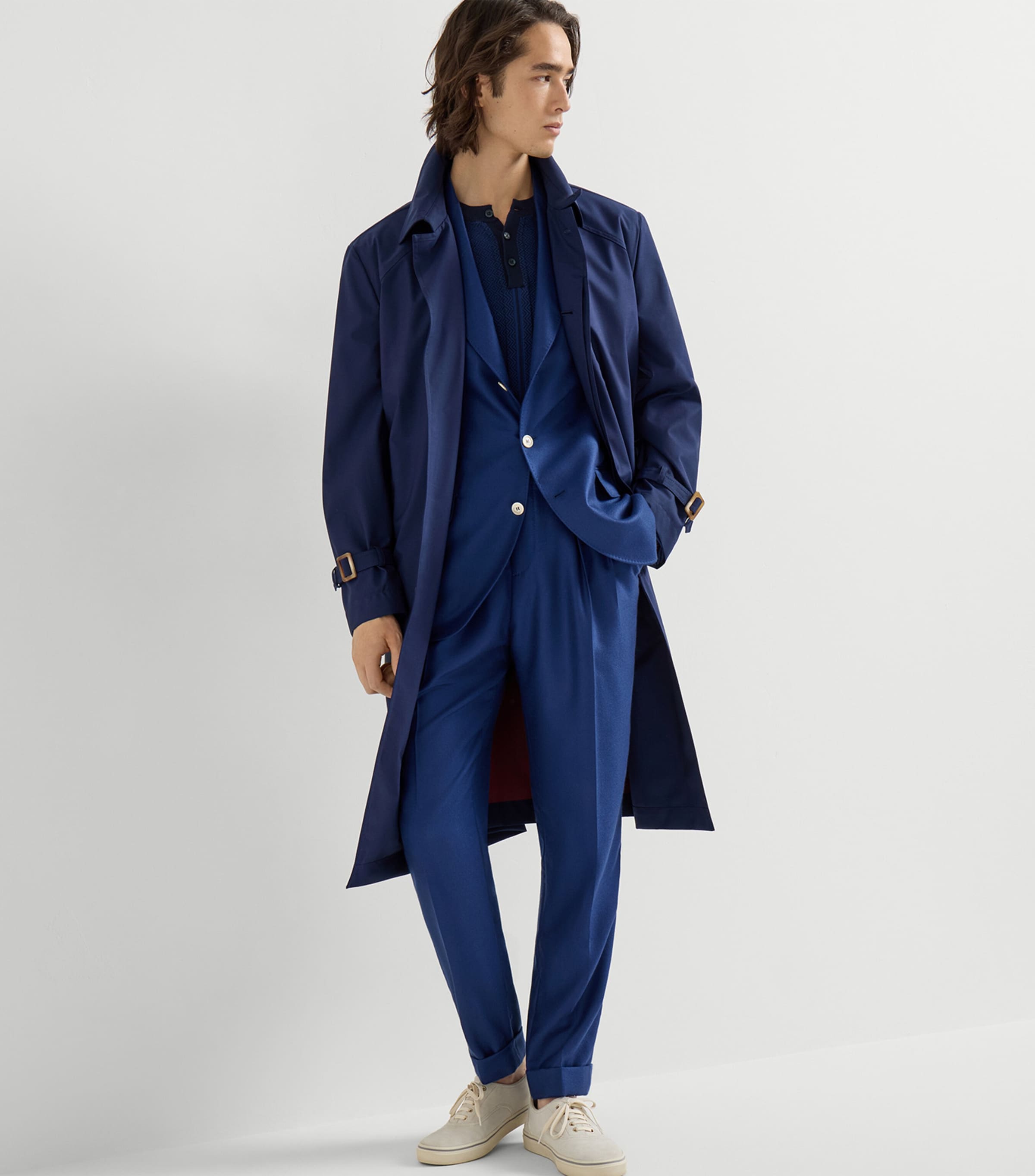 Wool Fresco Trench Coat C350 Image 5