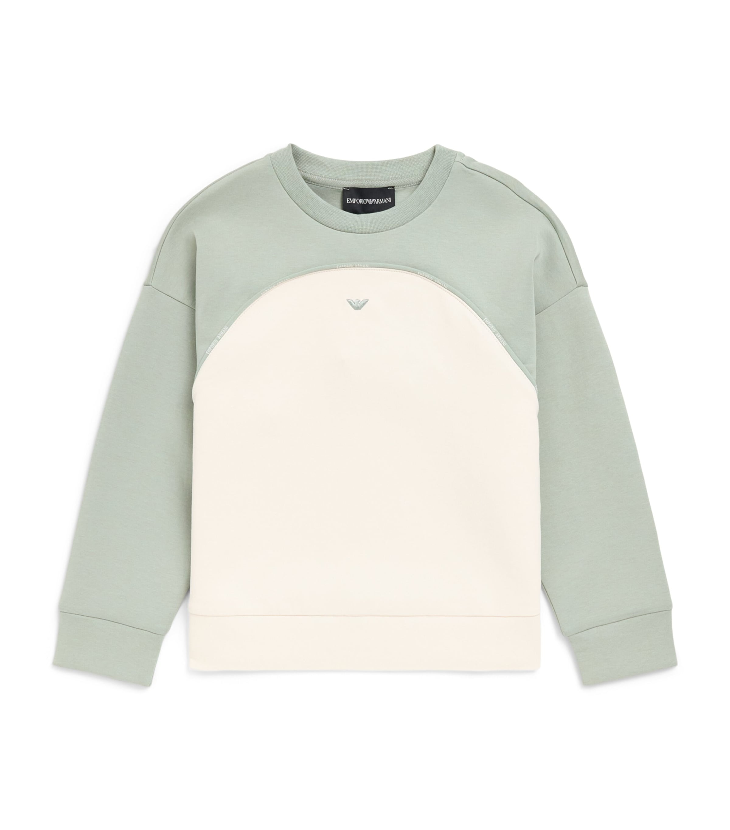 Emporio Armani Kids Logo Sweatshirt  (4-16 Years) Wht Image 1