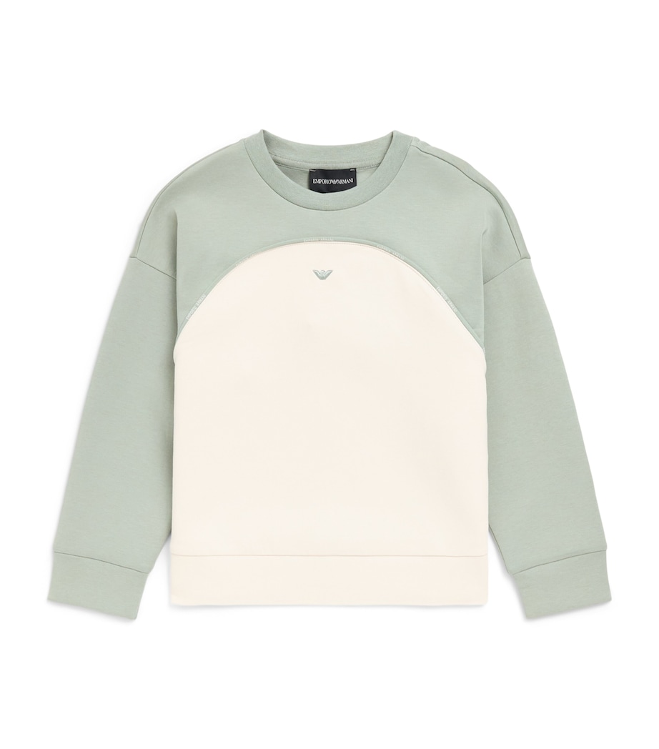 Emporio Armani Kids Logo Sweatshirt (4-16 Years) Wht Image 1