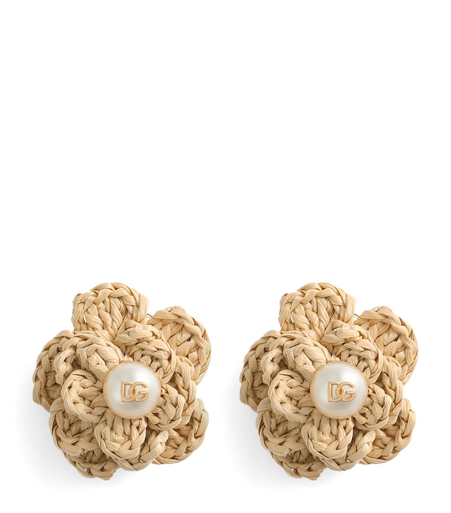 Flower Clip Earrings ZOO00-GOLD Image 1