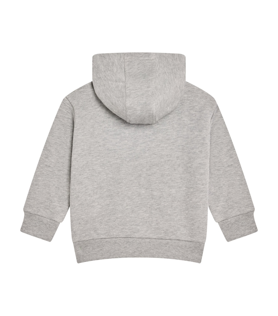 Cotton Logo Hoodie (12-24 Months) 2ES70-GRAY+WHITEGOLD Image 3