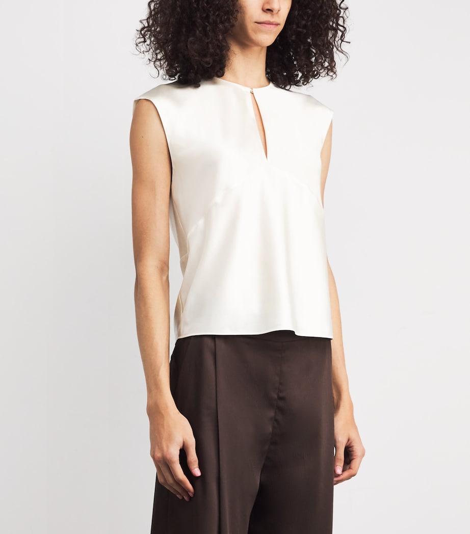 Stretch-Silk Sparrow Blouse W0097 DOVE Image 3