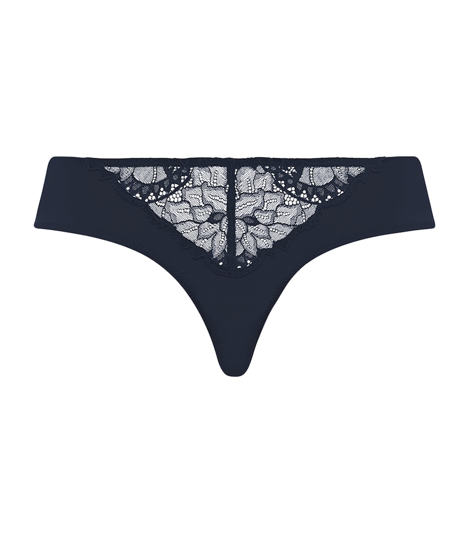 Hanro Womens Azelia Mini Briefs Deep Navy Image 1