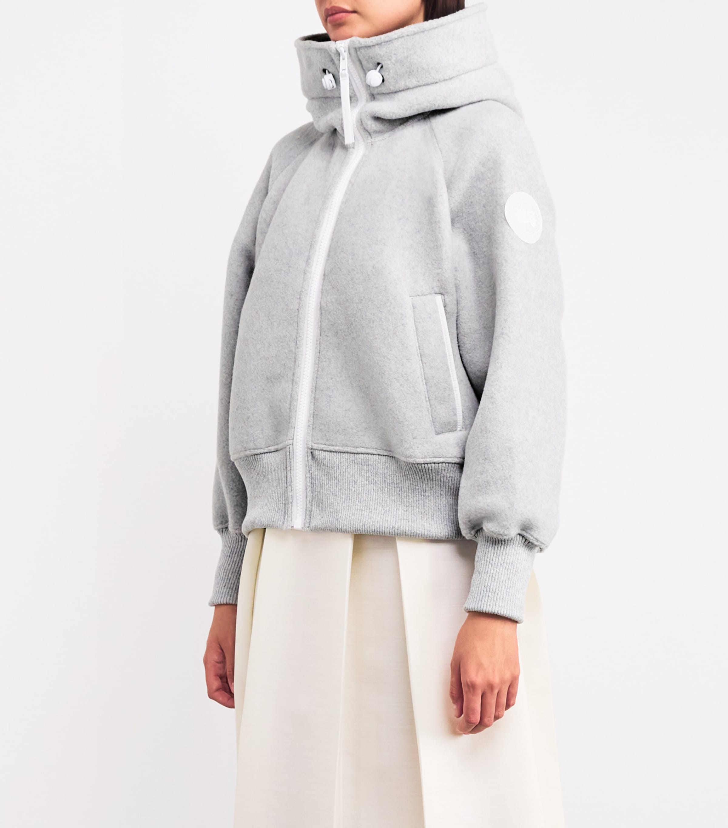 Wool-Blend Chilliwack Bomber Jacket 1342SLVRBRCH HTHR Image 3