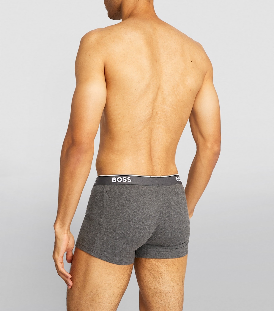 Stretch-Cotton Logo Trunks (Pack of 3) 061/GREY MULTI Image 3
