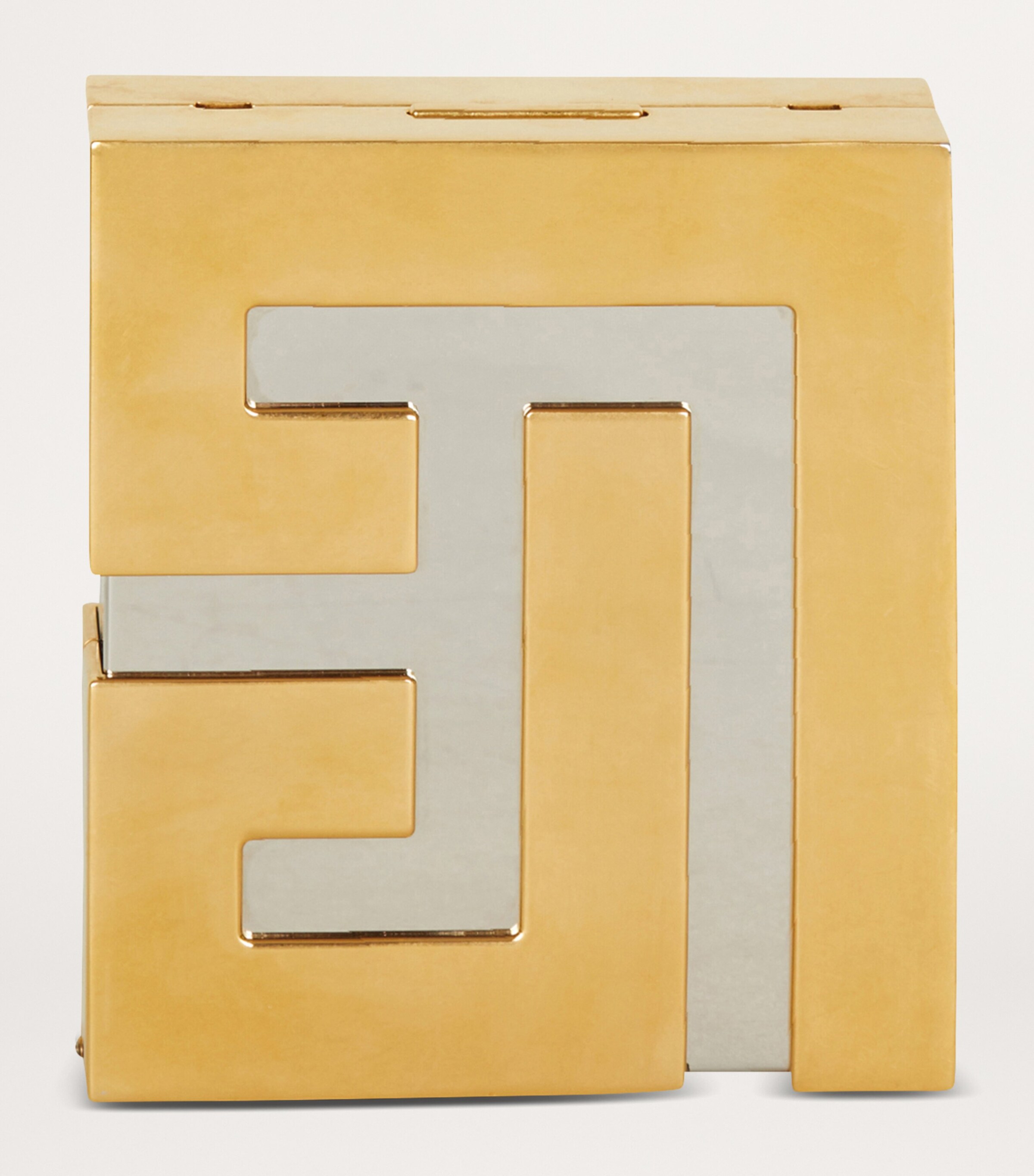 Metal Monogram Clutch Bag IAB OR/ARGENT Image 7