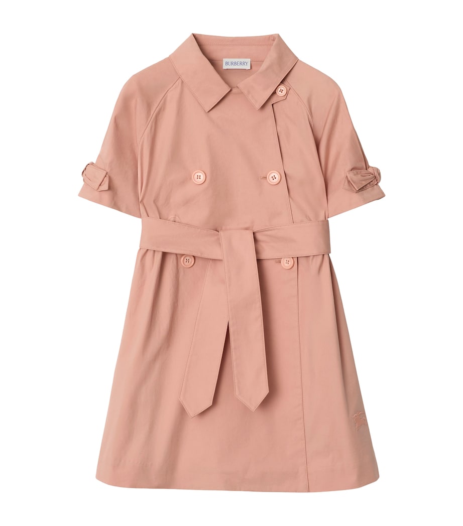 Stretch-Cotton Trench Dress (3-12 Years) SLIPPER Image 1