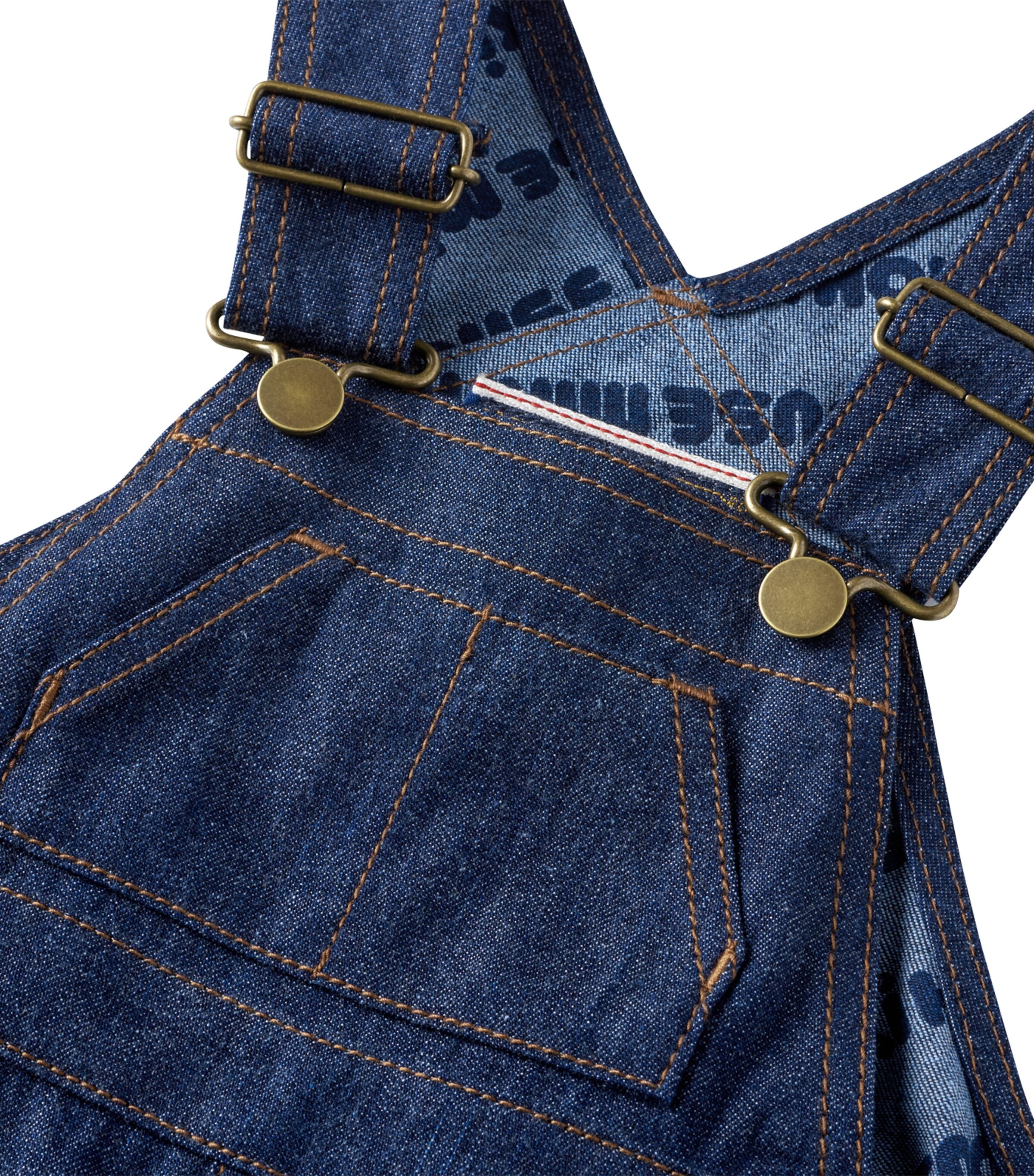 Denim Dungarees (2-4 Years) NAVY Image 2