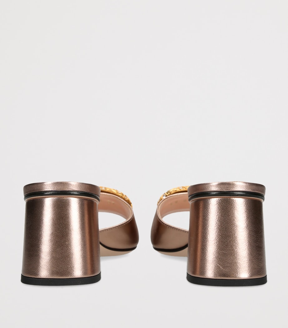 Leather VLogo Mules 60 BLUSH Image 2