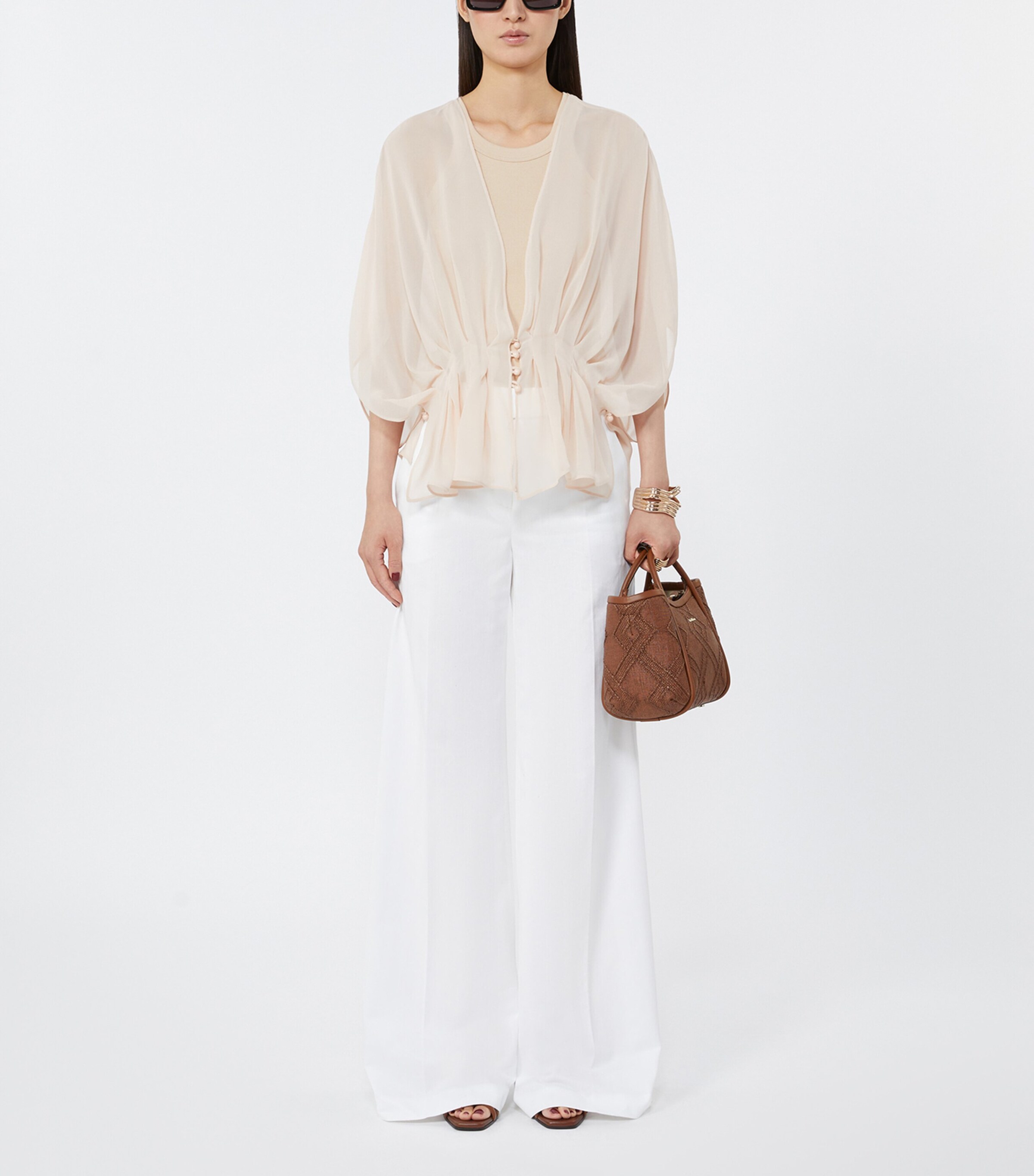 Max Mara Extra-Small Marine Top-Handle Bag Amber Brown Image 2