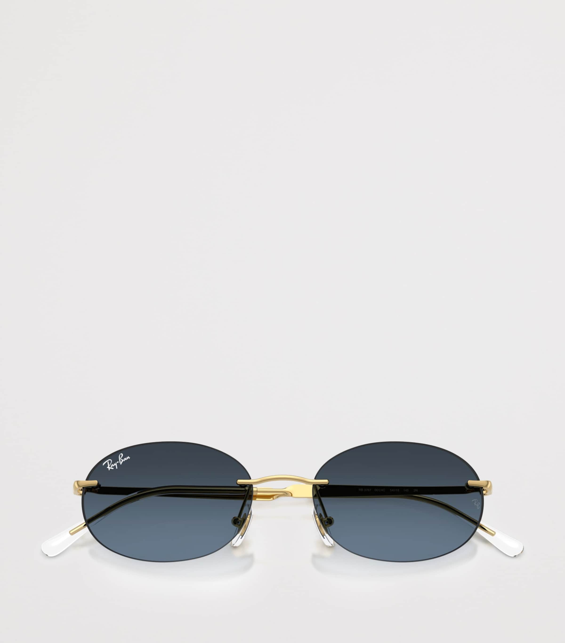 RB3767 Metal Oval Sunglasses 001/4C Image 5