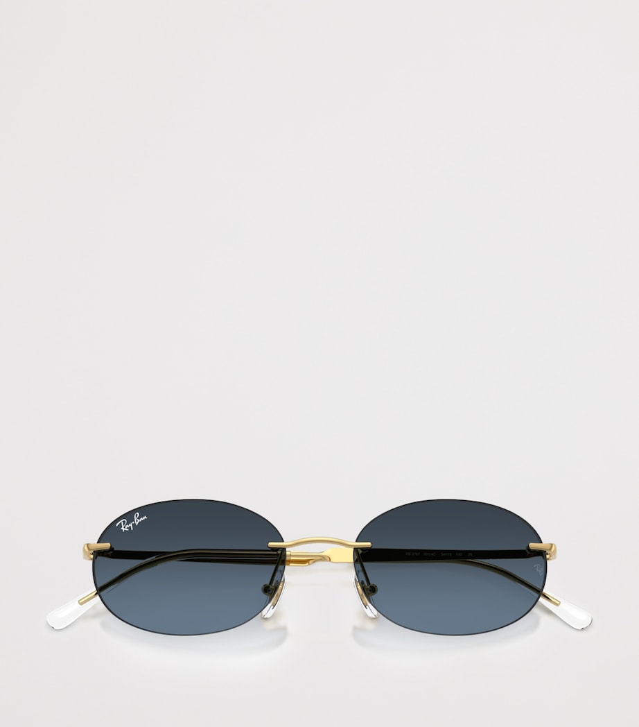 RB3767 Metal Oval Sunglasses 001/4C Image 5