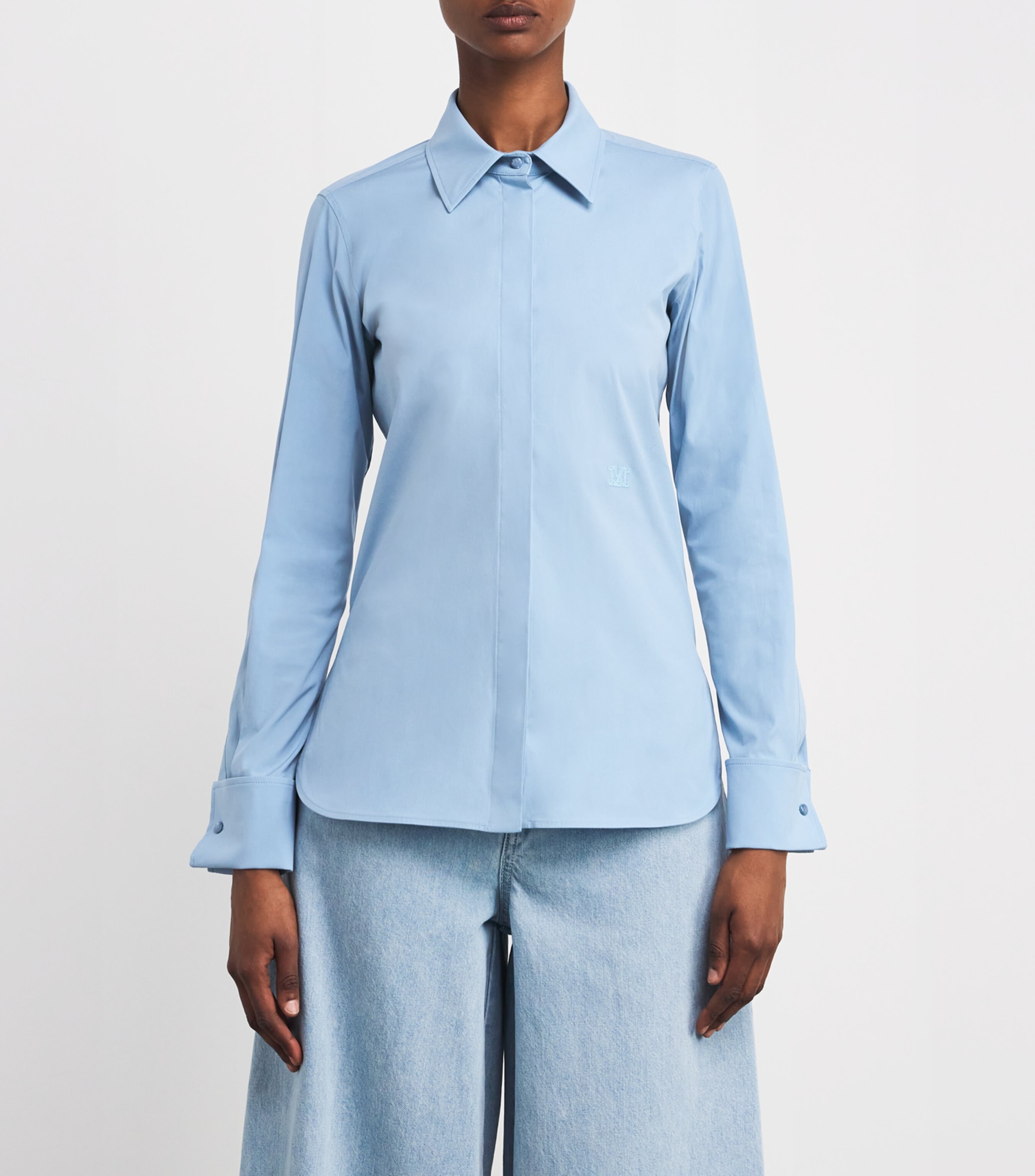 Cotton Shirt LIGHT BLUE Image 3
