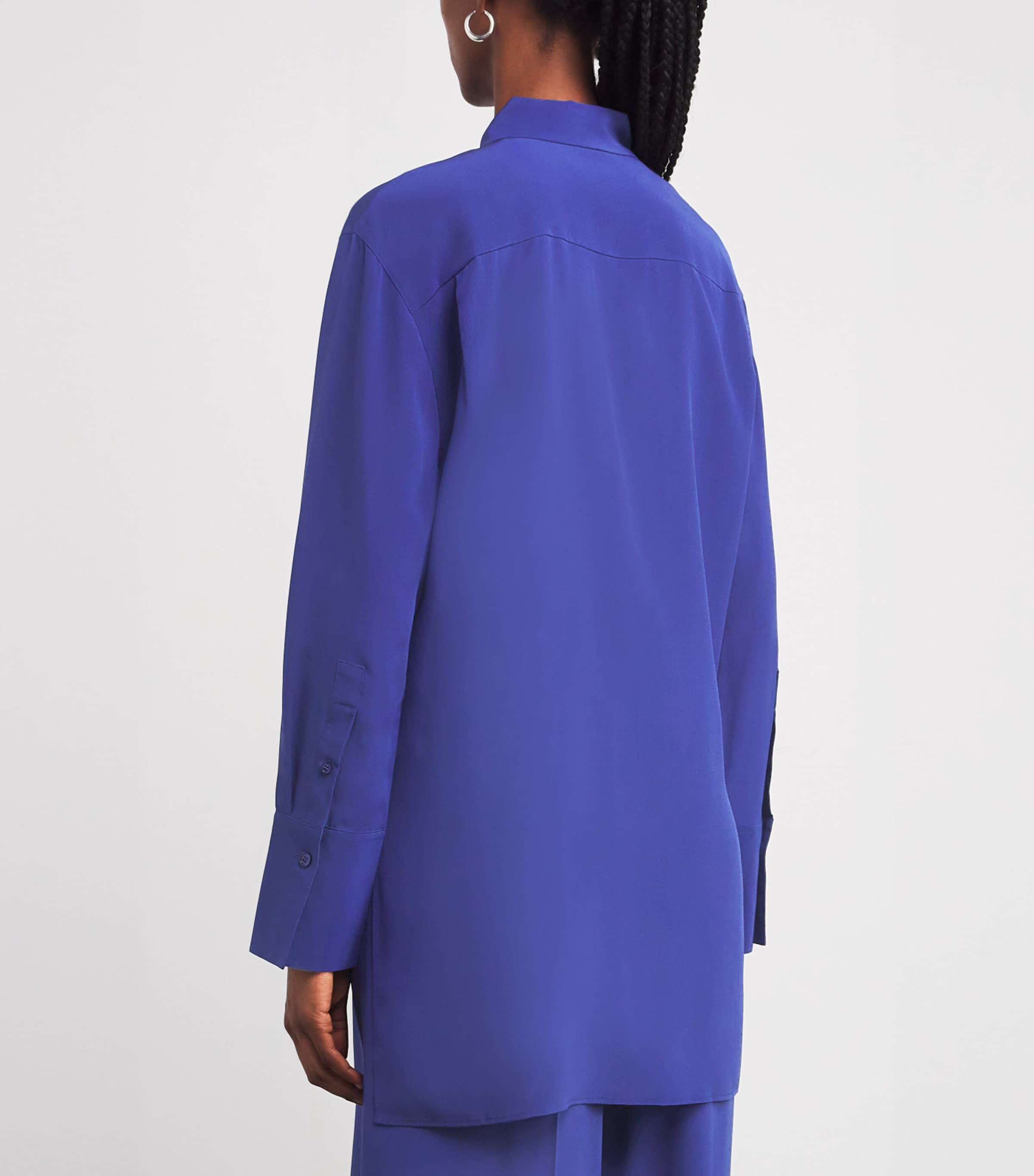 Silk Bold Blouse COBALT Image 4