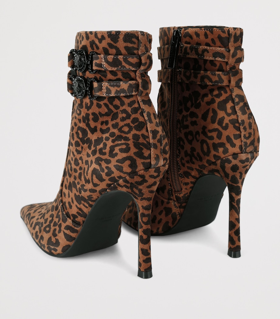Kurt Geiger London Suede Mansion Ankle Boots Dk.brn Com Image 2