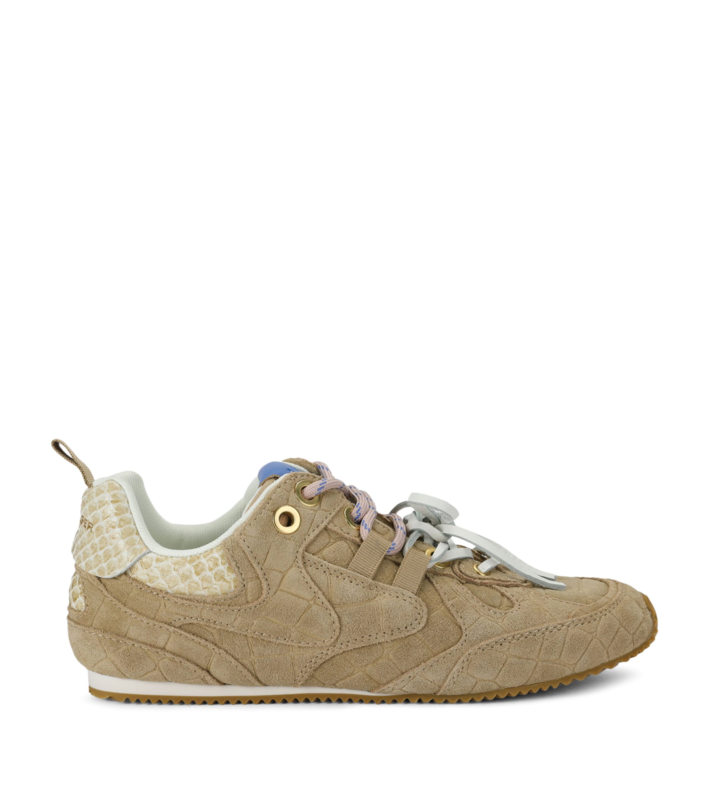 Kurt Geiger London Suede Slim Runner Sneakers Beige Image 1
