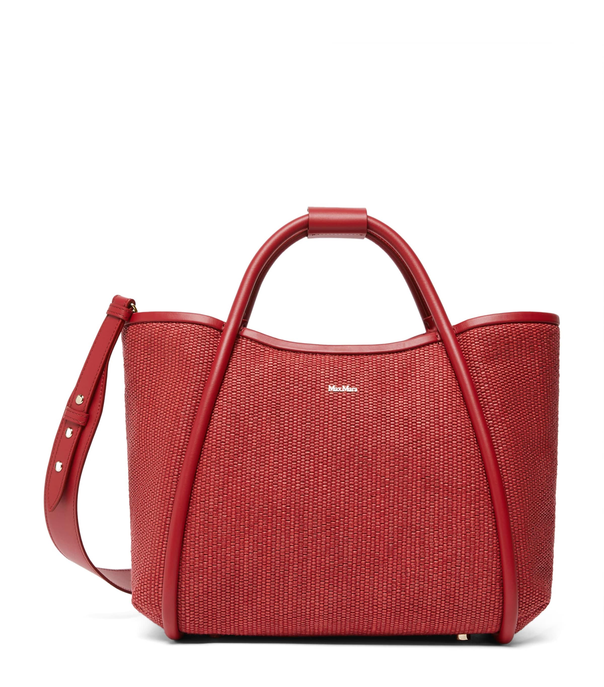 Max Mara Small Marine Top-Handle Bag Red Image 1