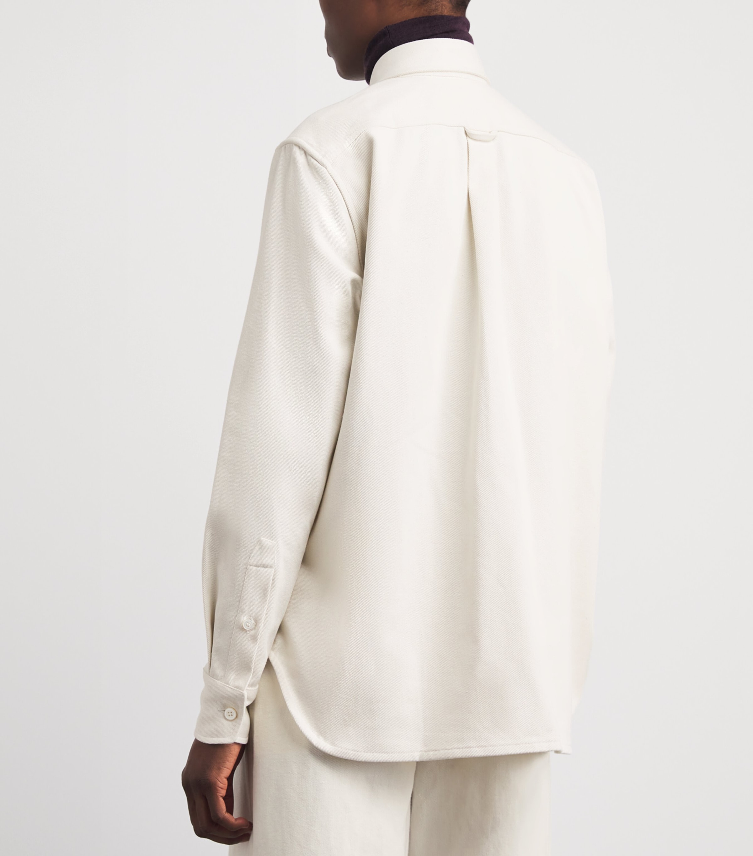 Brioni Womens Cotton-Silk Denim Shirt Image 5