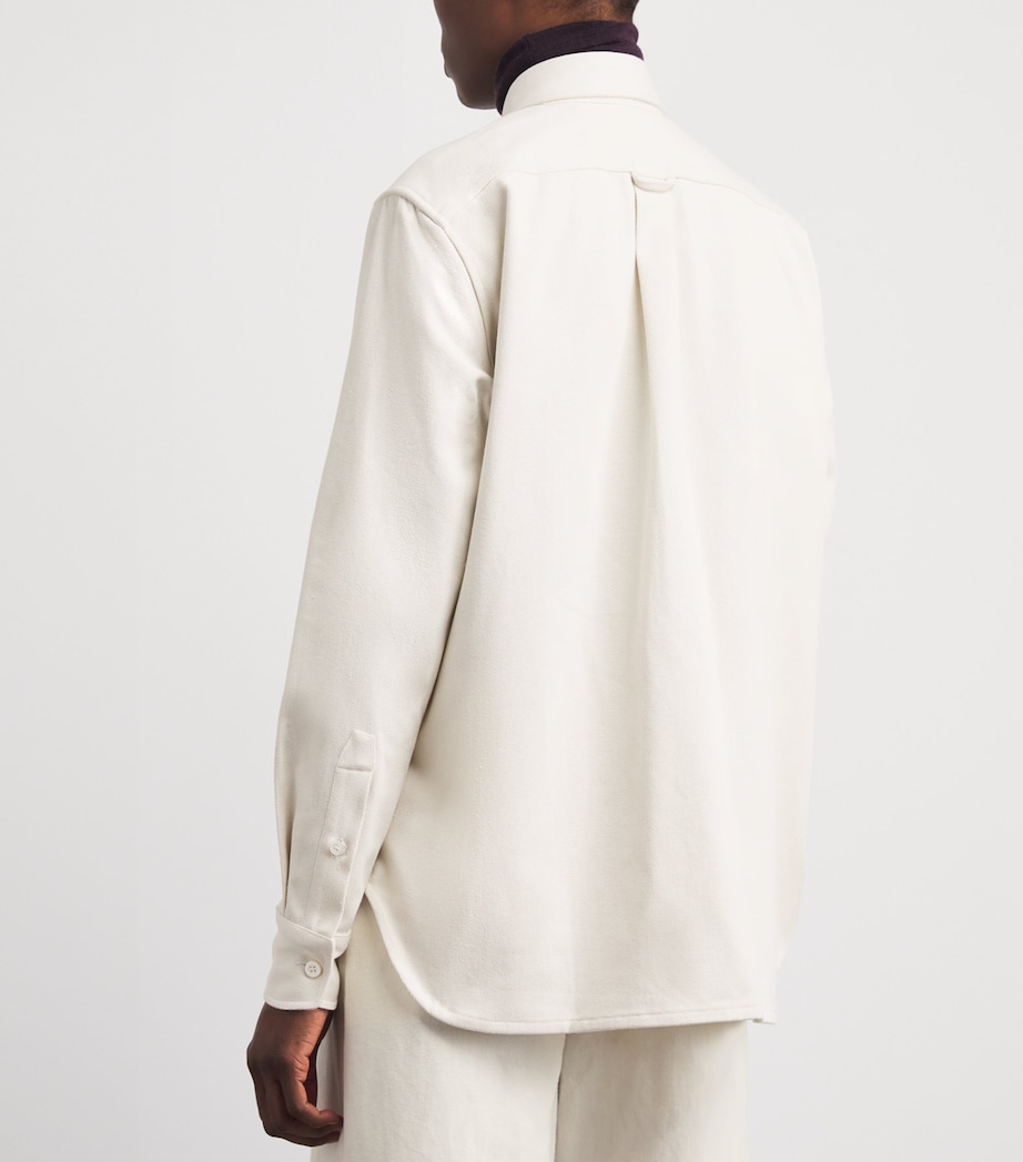 Brioni Womens Cotton-Silk Denim Shirt Image 5