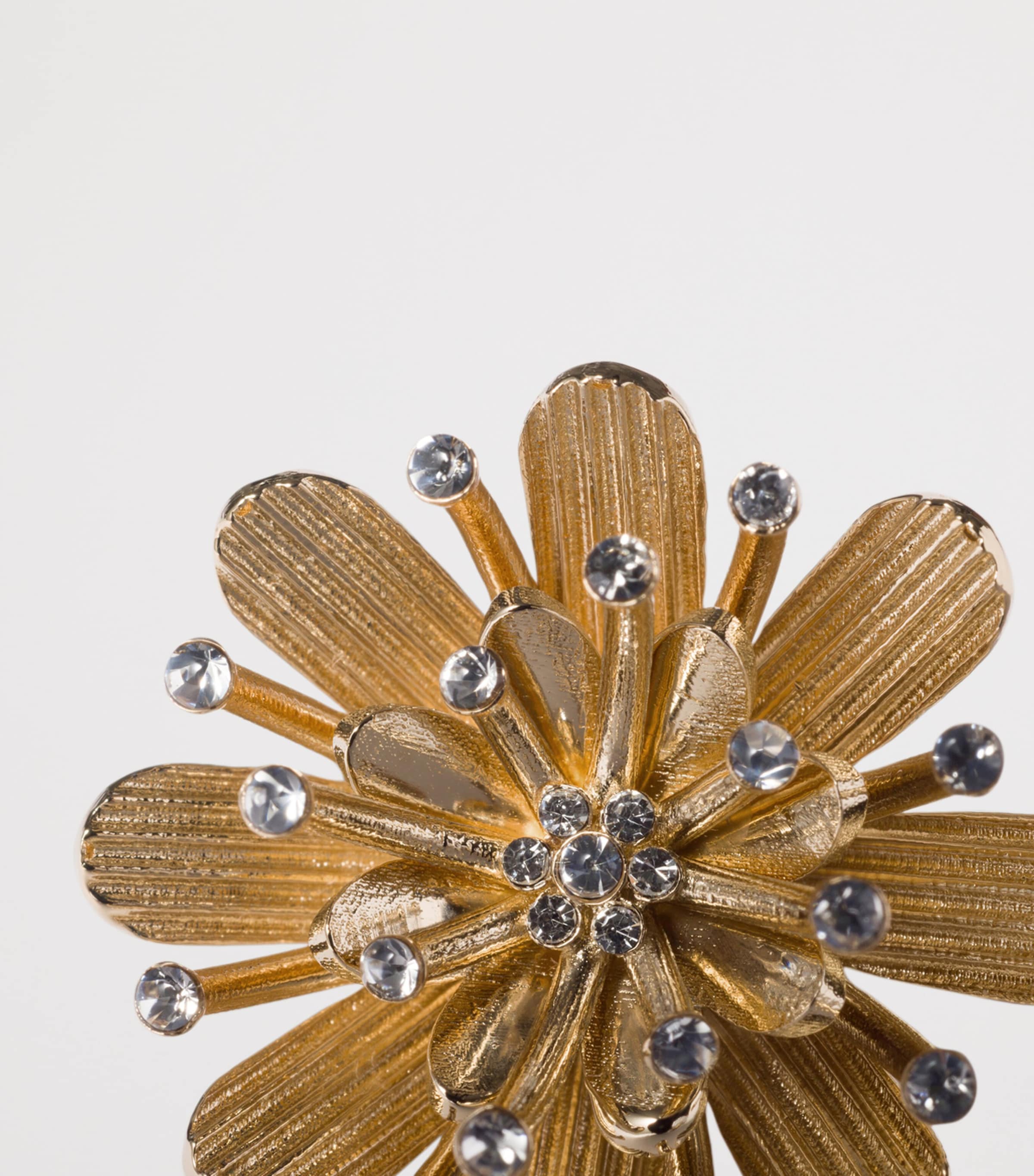 Crystal-Embellished Floral Ring F05F8 Image 2