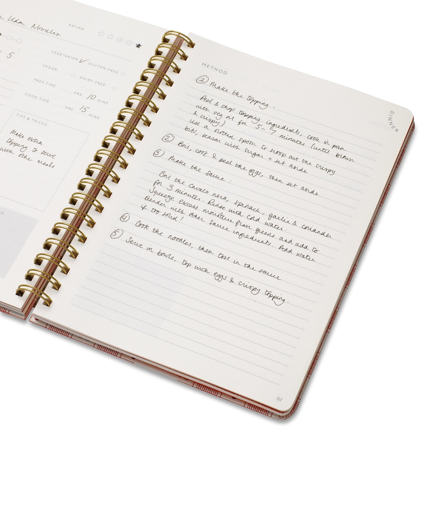 Papier Lobster Gingham Recipe Journal Red Image 3