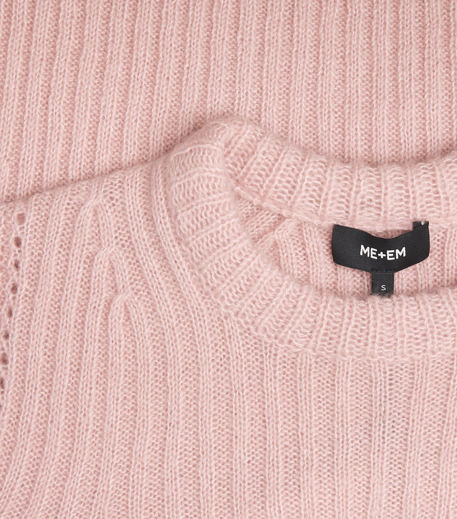 Merino Wool-Blend Lofty Sweater SMOKE PINK Image 5