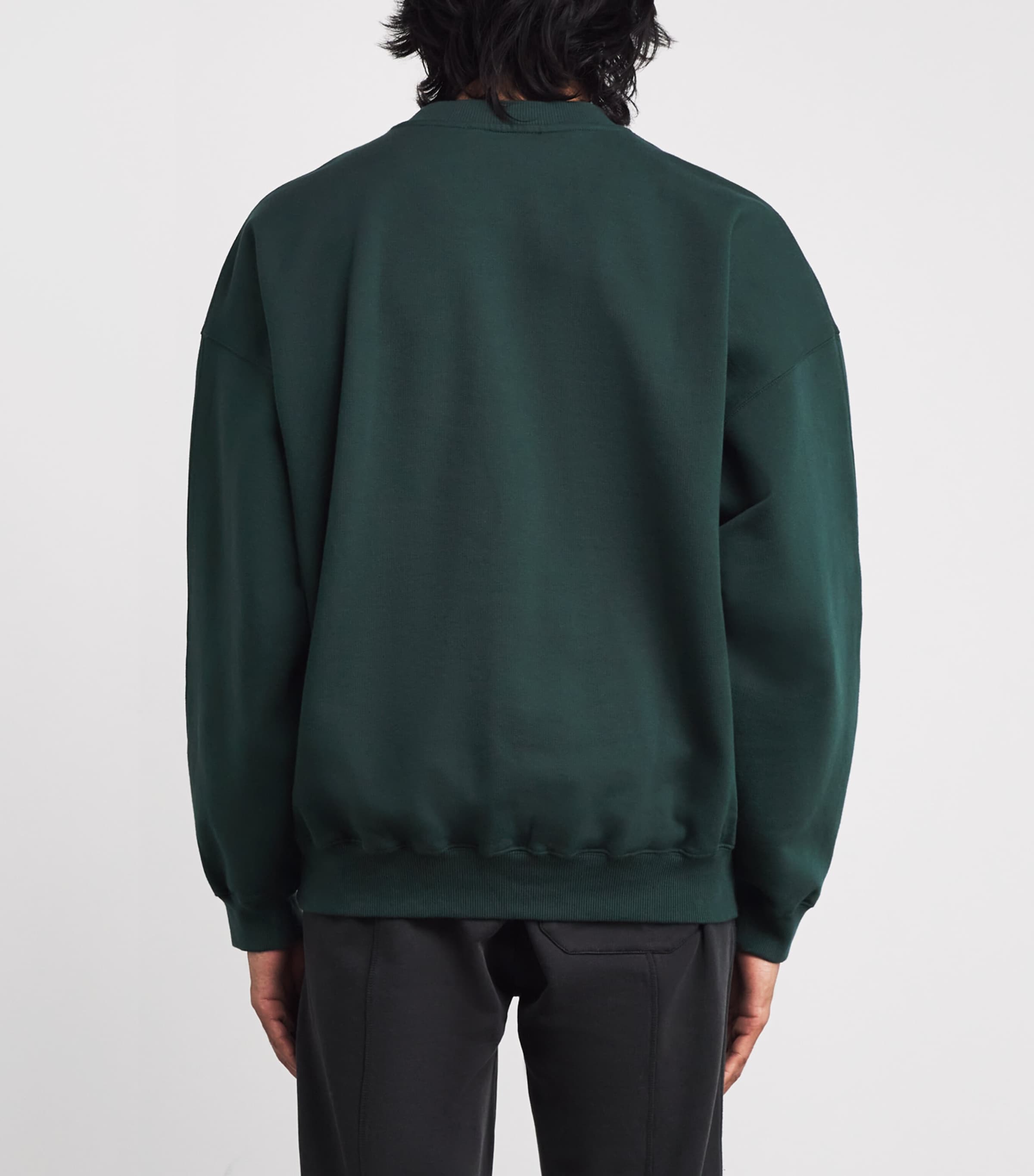 Cotton Logo Sweatshirt FOREST GREEN 610 Image 4