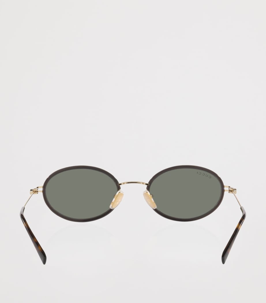 Gucci Oval Sunglasses Grey Image 4