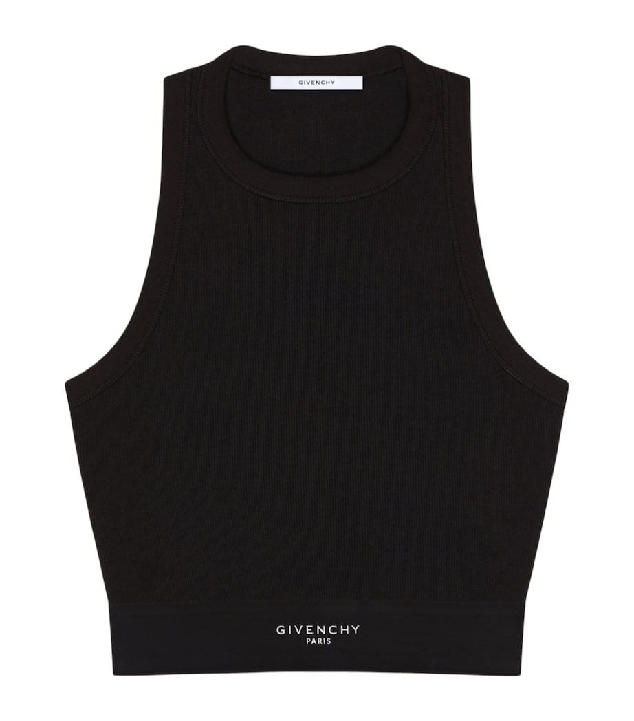 Givenchy Womens Stretch-Cotton Crop Top Image 1