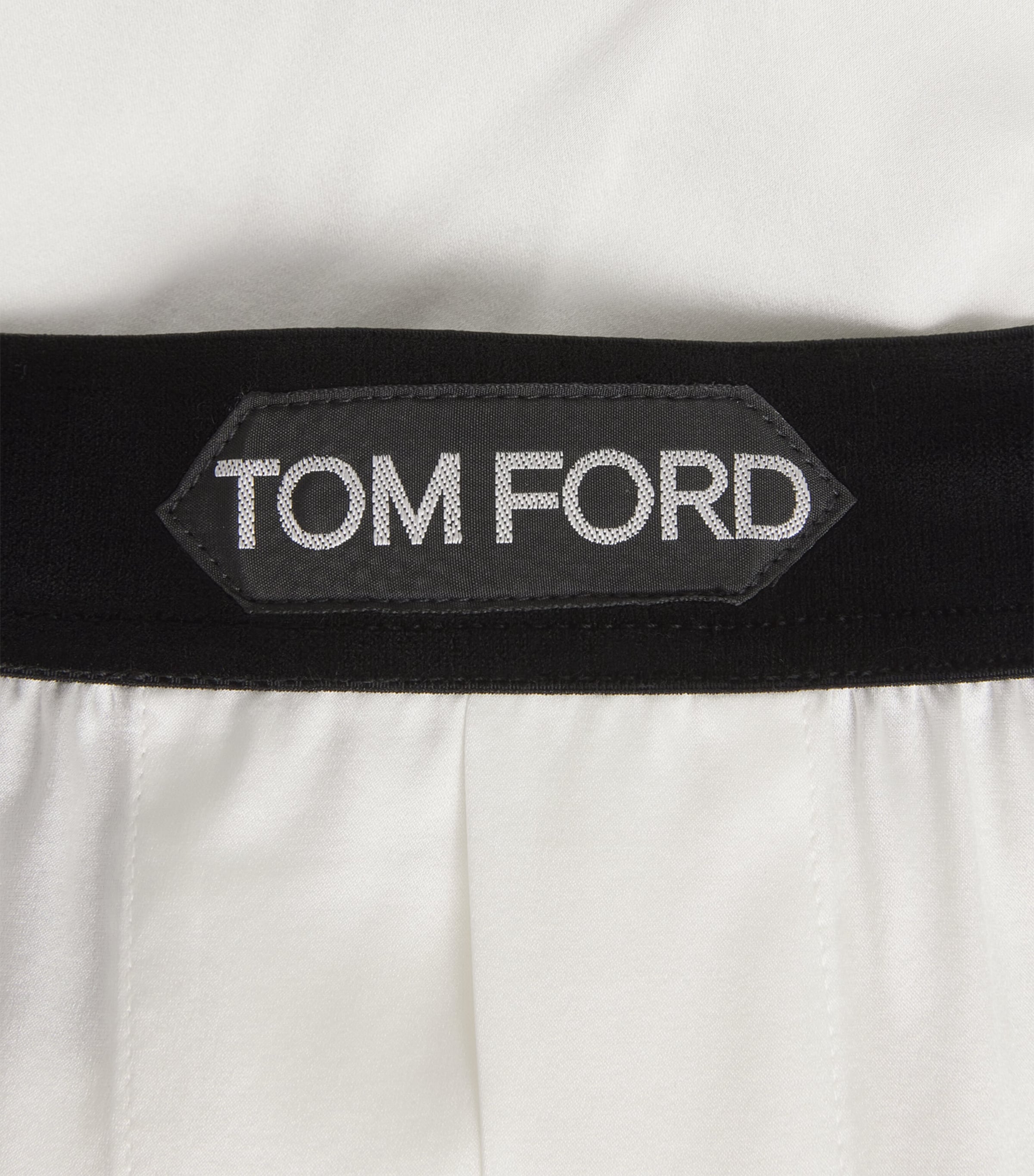 Stretch-Silk Boxer Shorts 100 WHITE Image 5