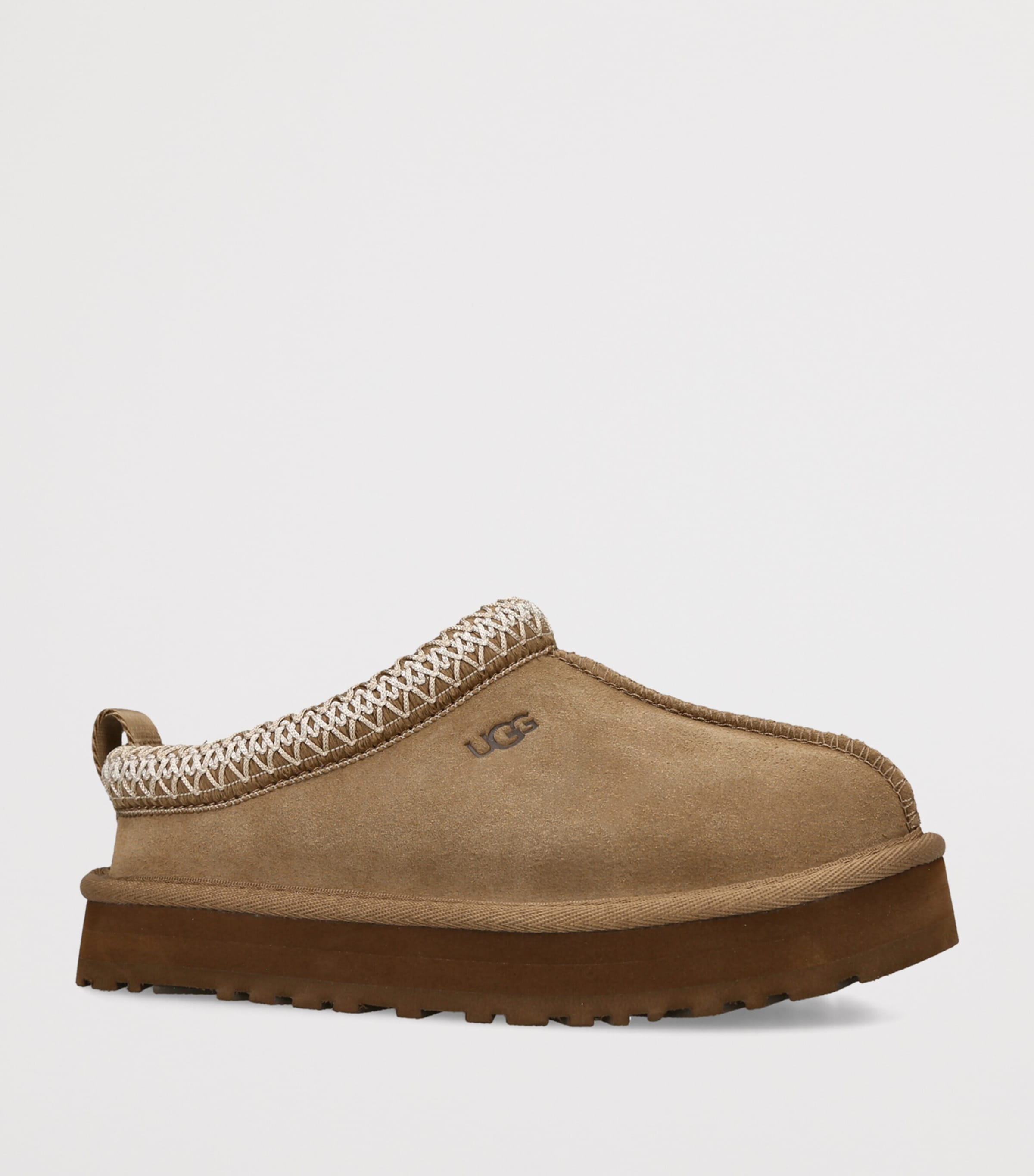 UGG Kids Suede Tazz Slippers Brown Image 2