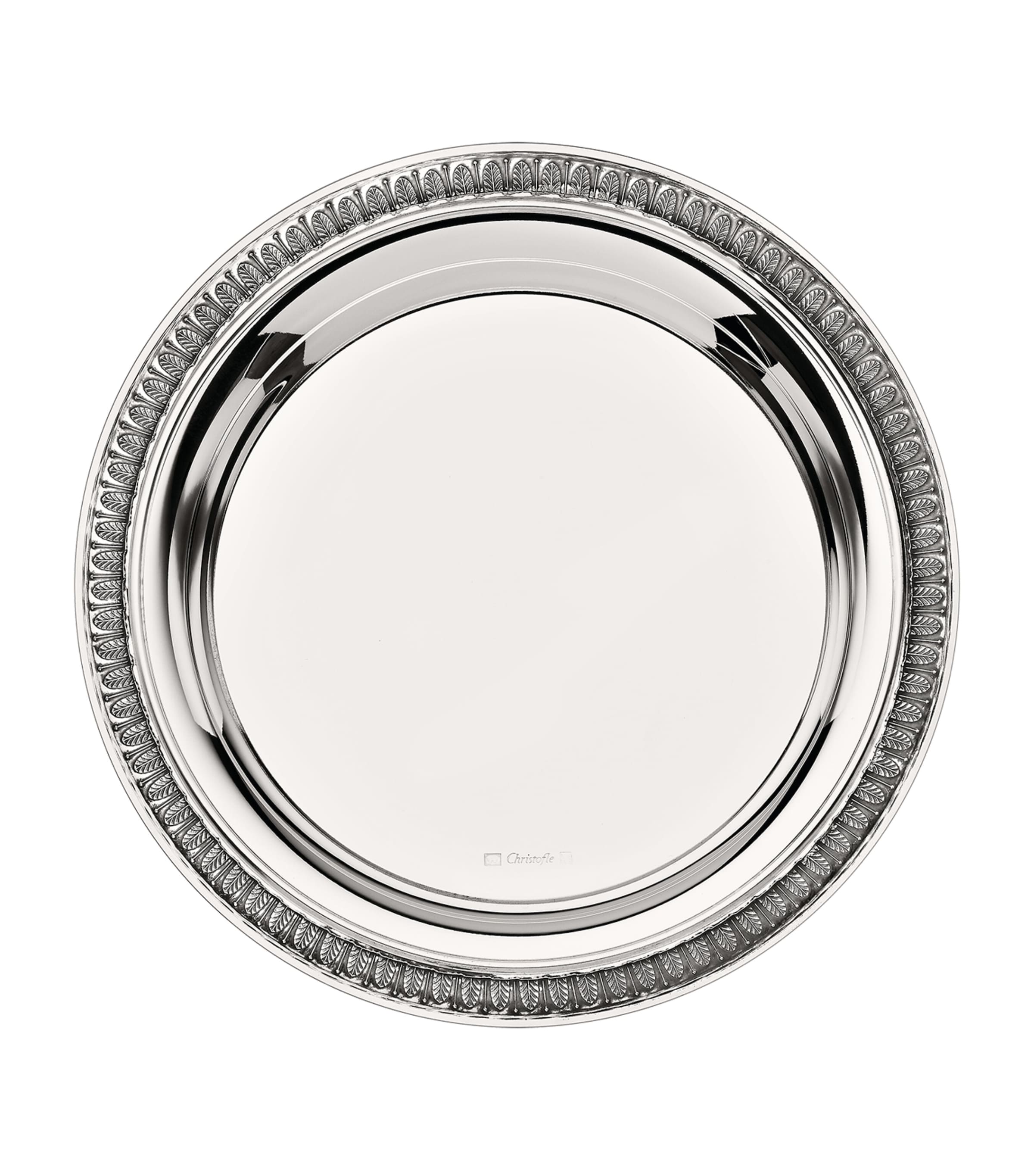 Christofle Malmaison Bottle Coaster In Silver