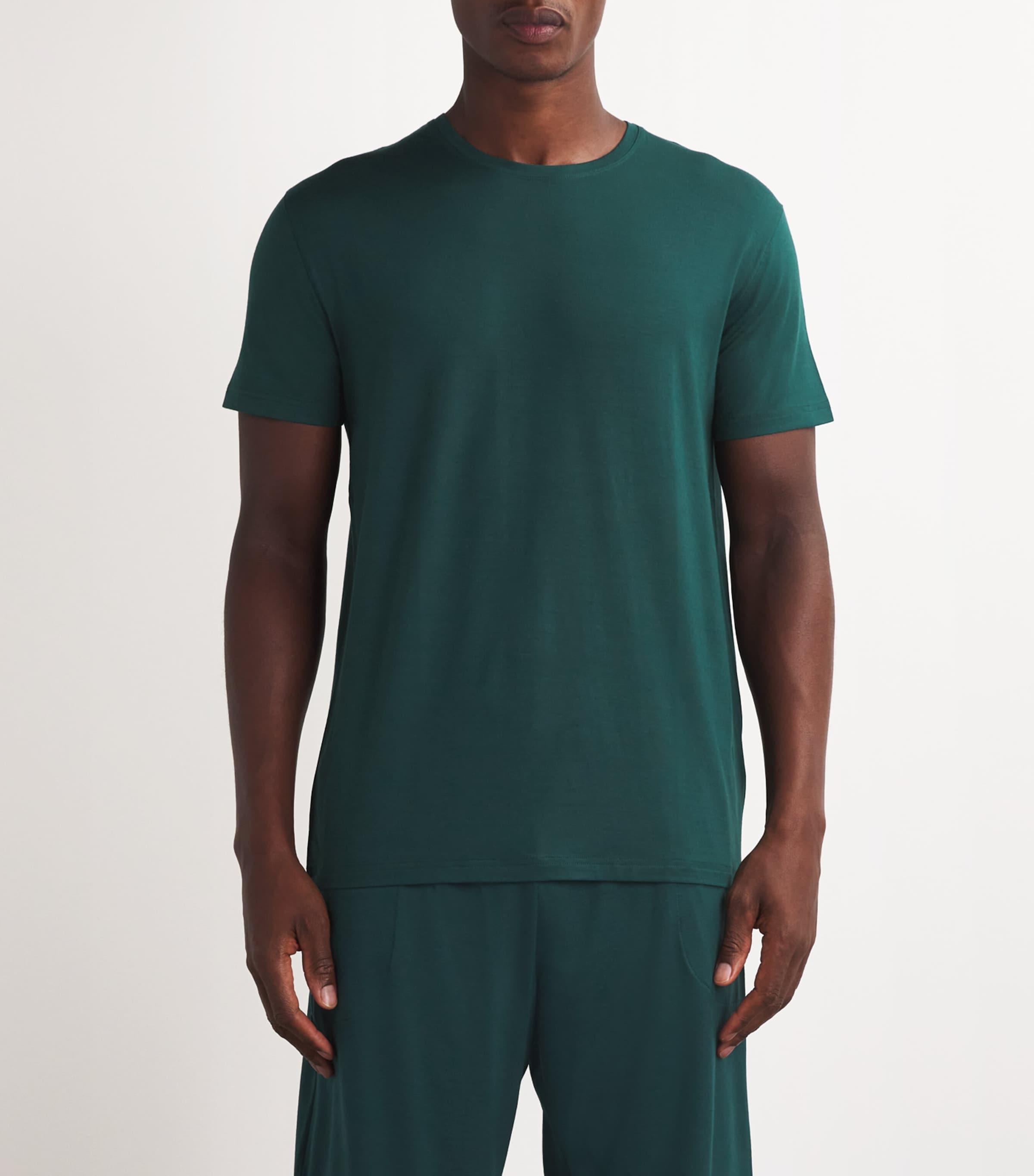 Derek Rose Mens Basel T-Shirt Green Image 3