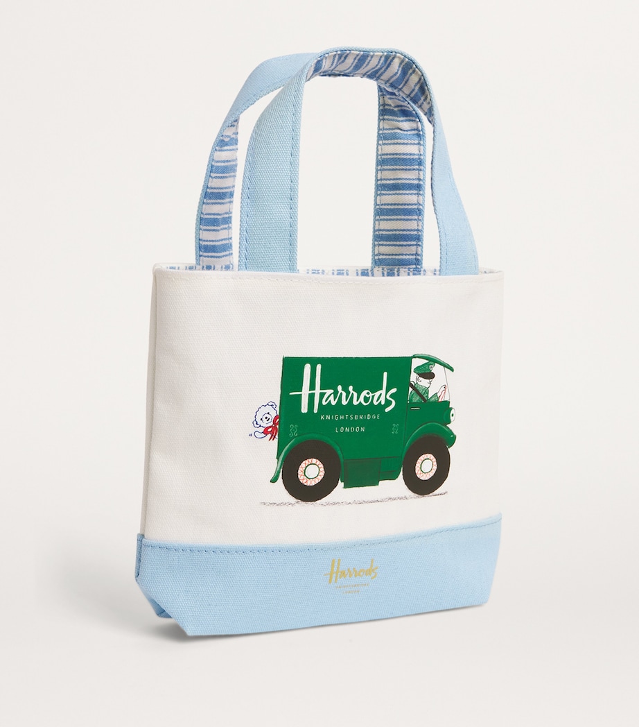Mini Children's Harrods Van Tote Bag BLUE Image 2