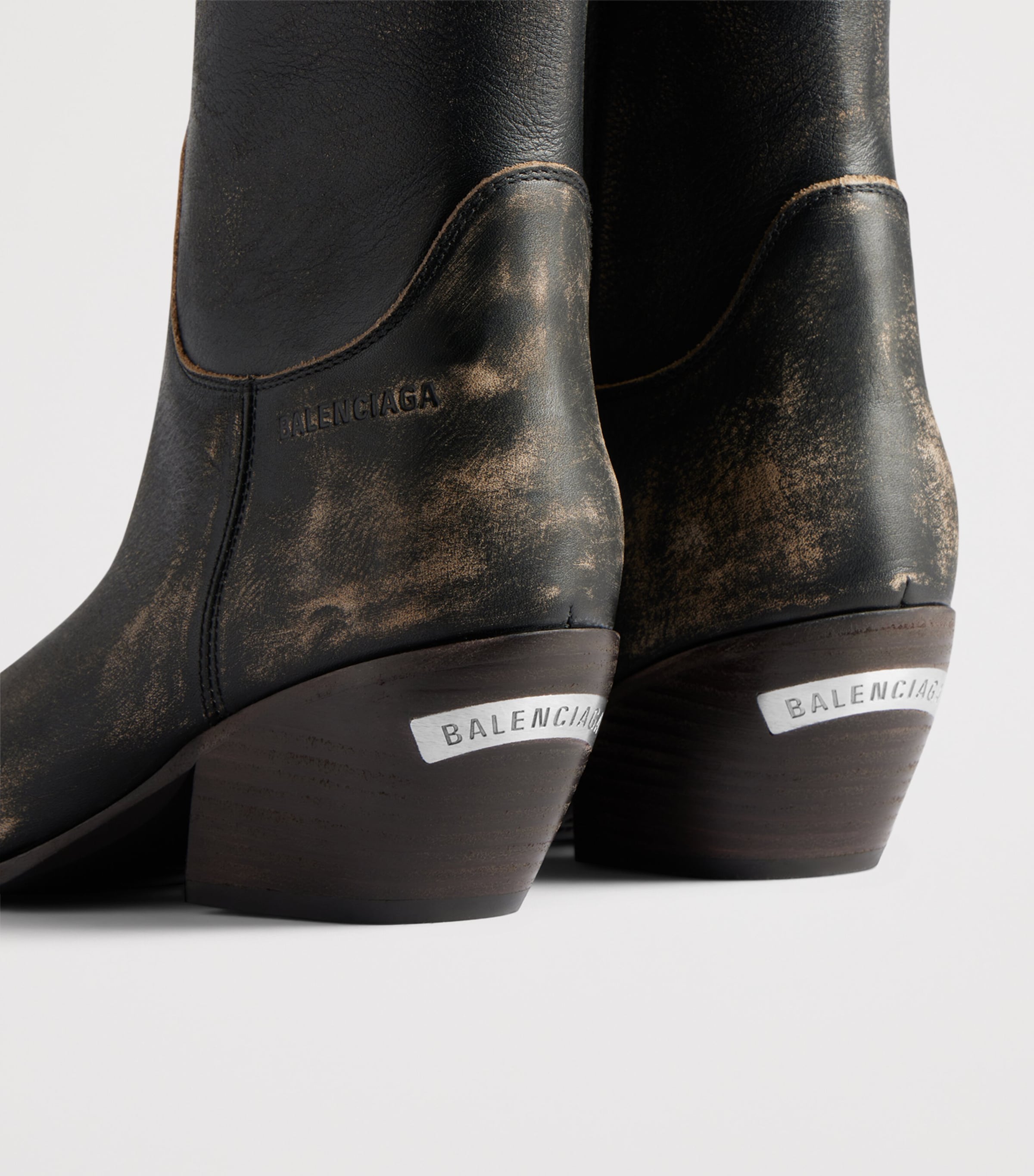 Balenciaga Bullskin Worn-Out Memphis Ankle Boots 55 Image 4