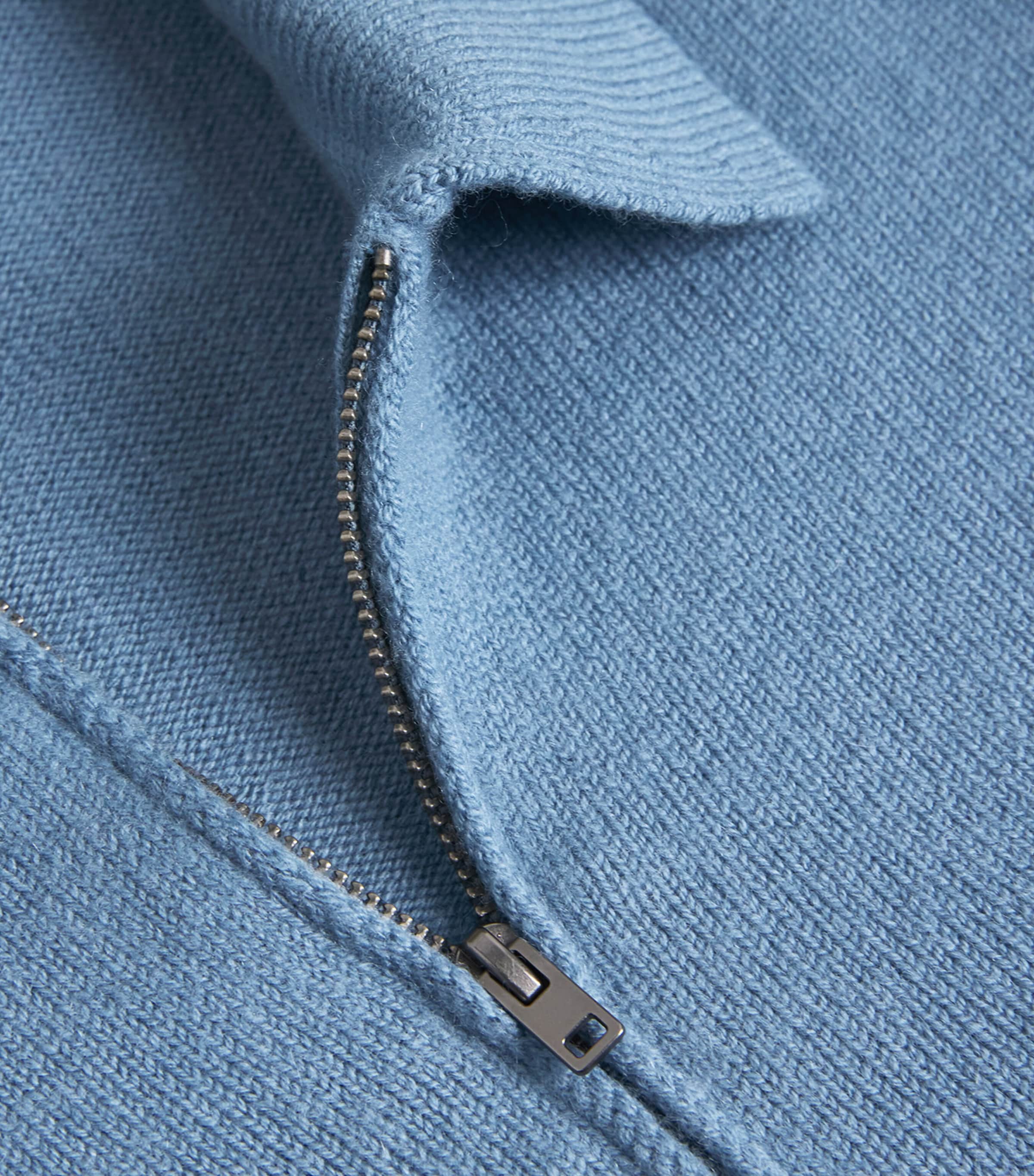 Wool-Blend Polo Sweater 486 PRB BLUE Image 5