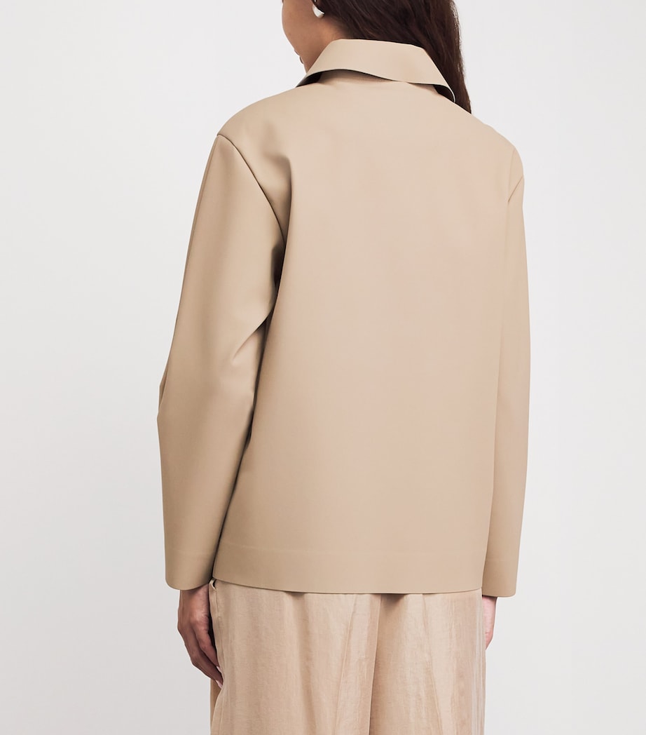 Collared Jacket 002 BEIGE Image 5