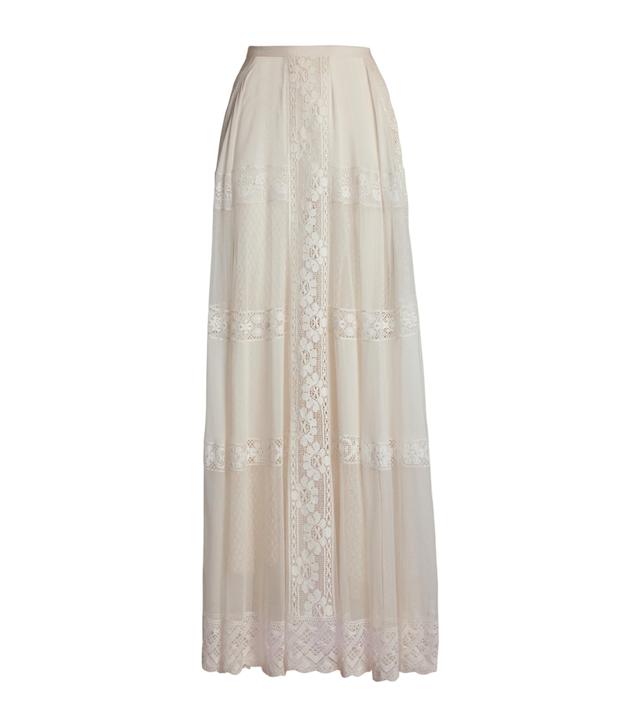 Cotton-Silk Malti Skirt WHITE Image 1