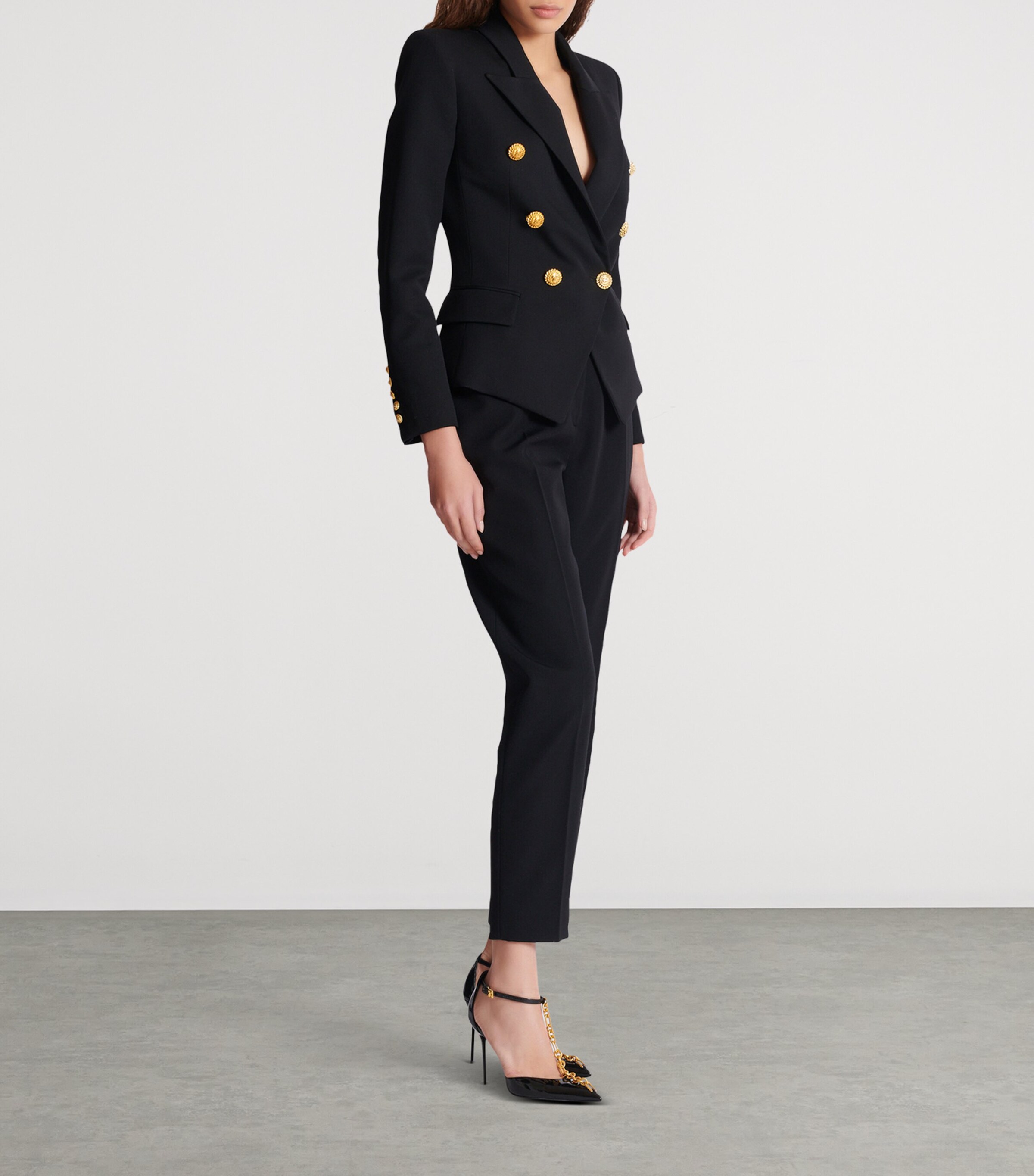 Balmain Wool Double-Breasted Blazer | Harrods US