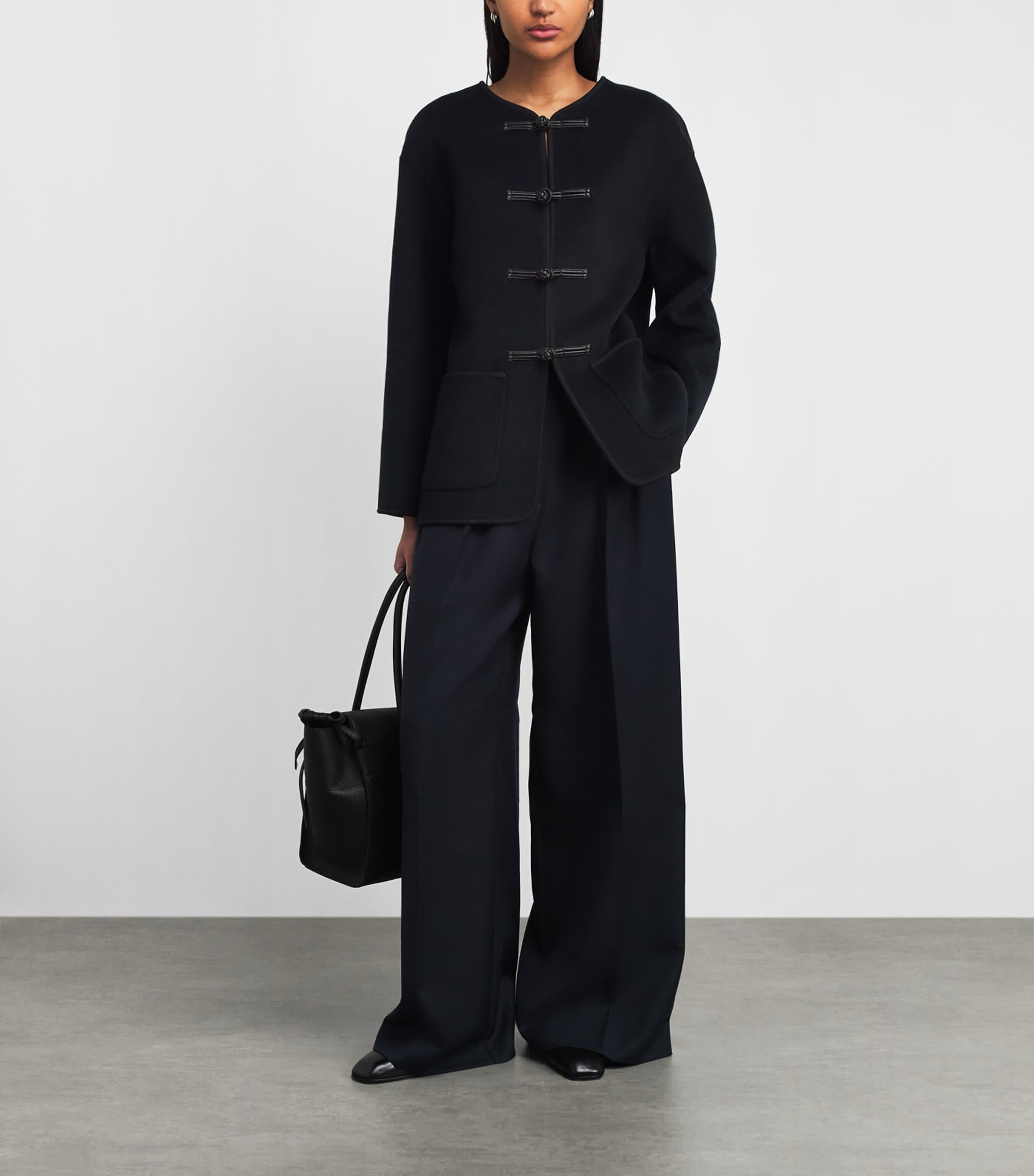 Cashmere-Wool Pankou Jacket NAVY Image 2