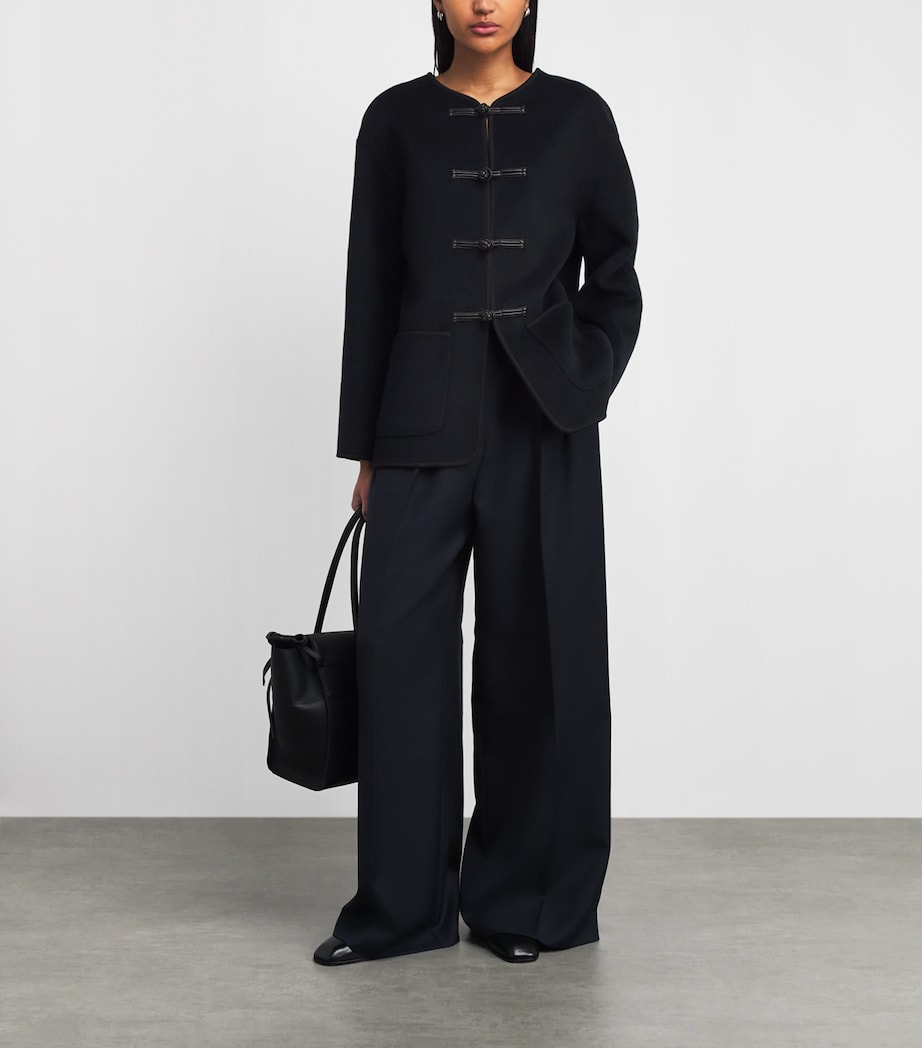 Cashmere-Wool Pankou Jacket NAVY Image 2