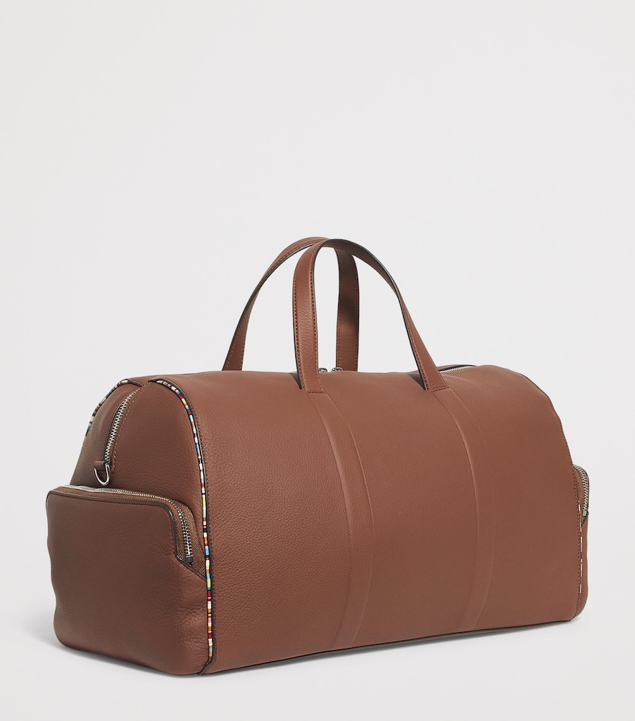 Leather Detachable Strap Holdall 62_TAN Image 3