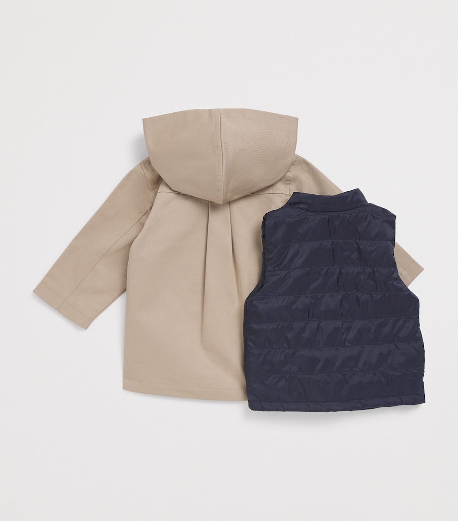 Hooded Trench Coat (3 Months - 4 Years) 17SABLE Image 2