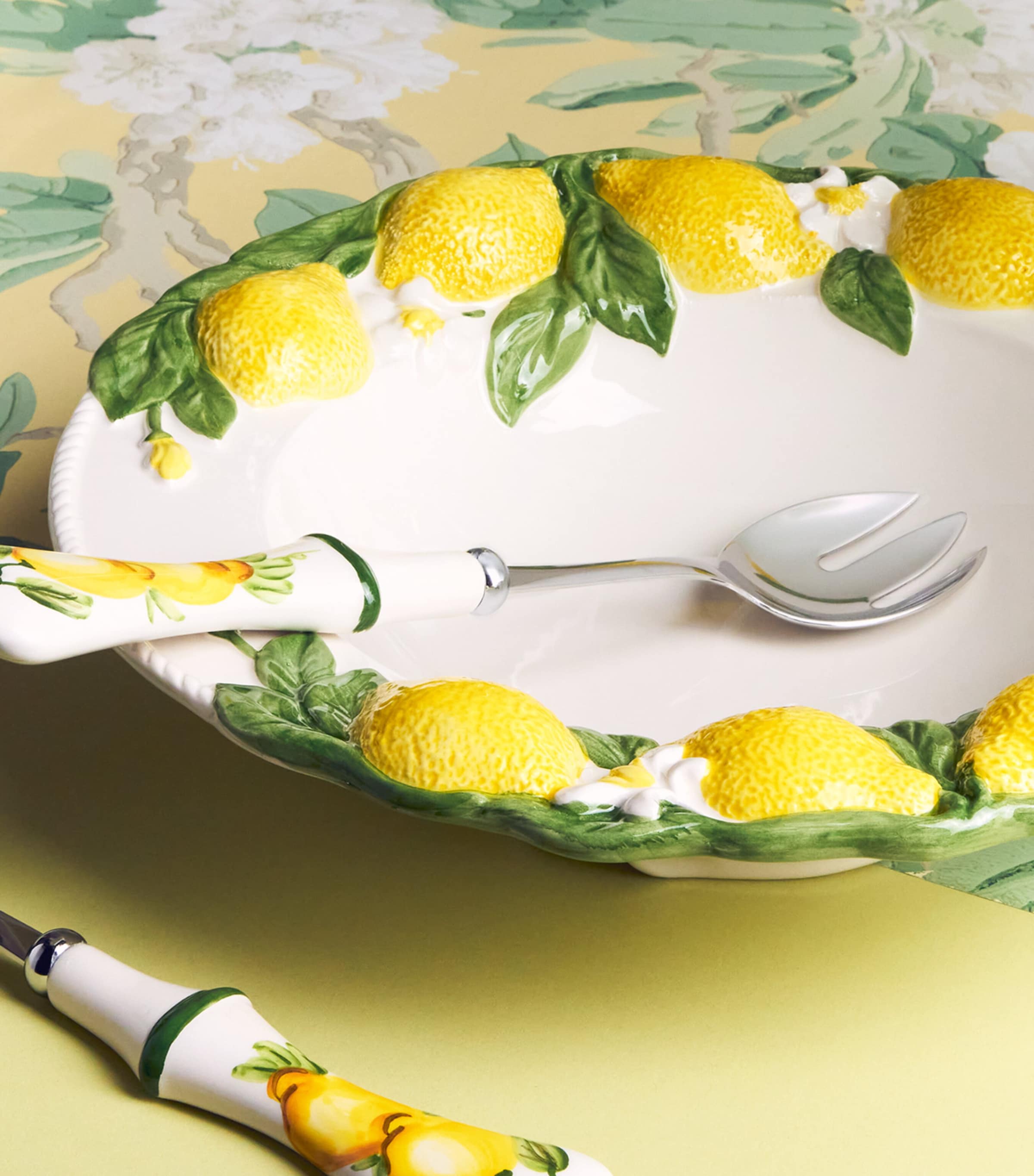Ceramic Lemon Serving Set MULTI Image 2