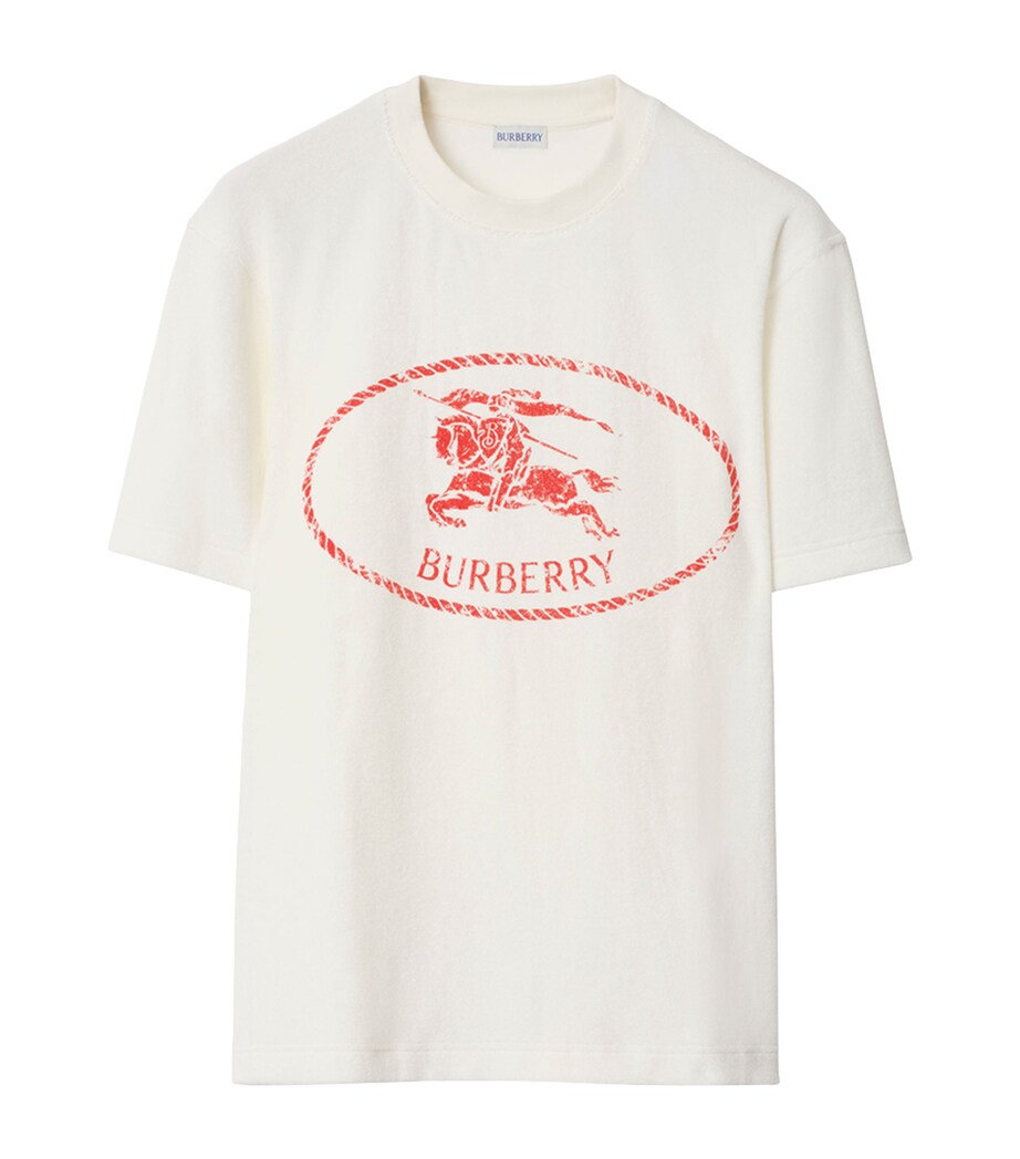 Towelling EKD Stamp T-Shirt CHALK Image 1